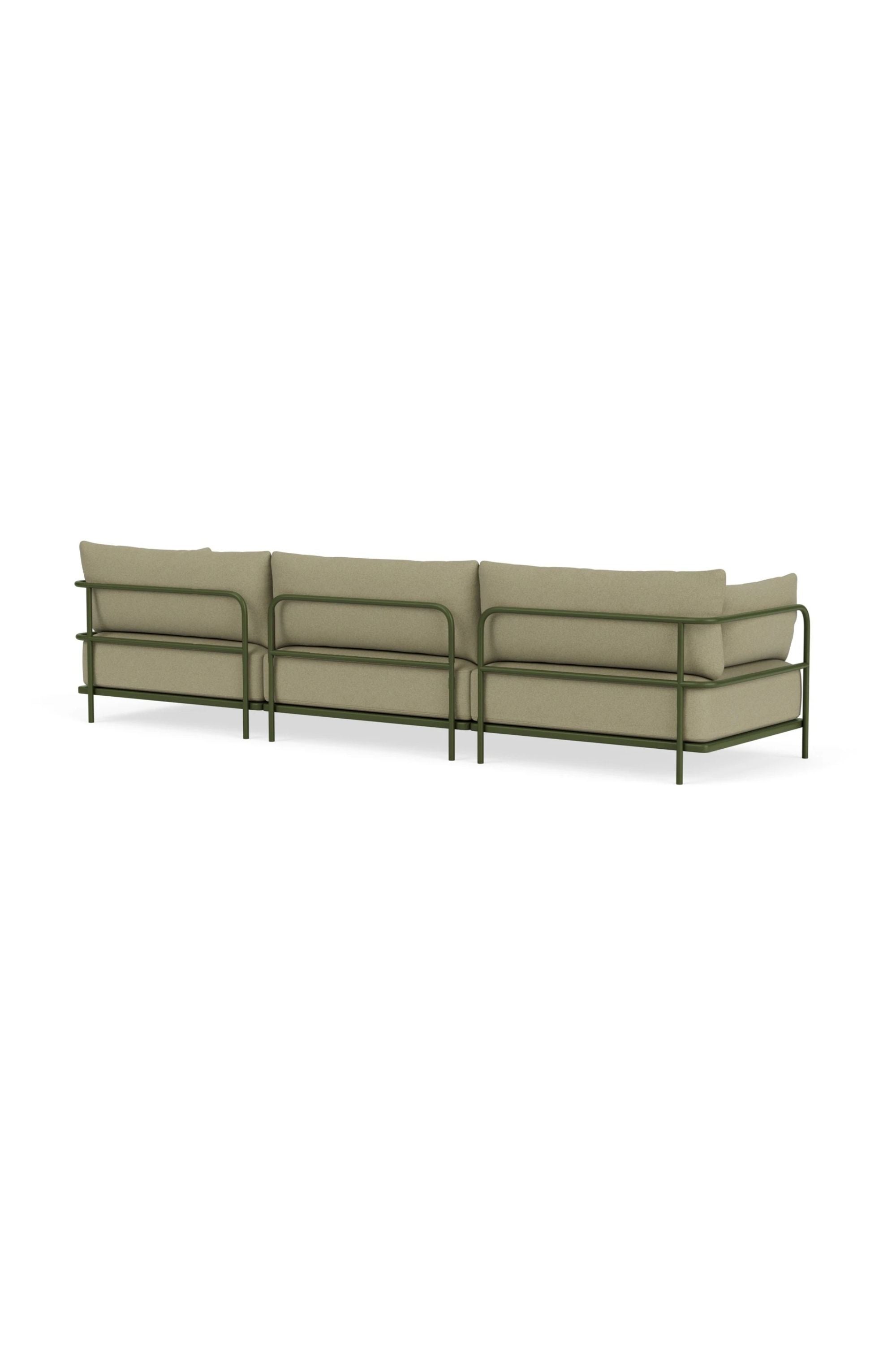 Vincent kültéri jobb oldali nyitott 3 személyes moduláris kanapé Clary Sage Green