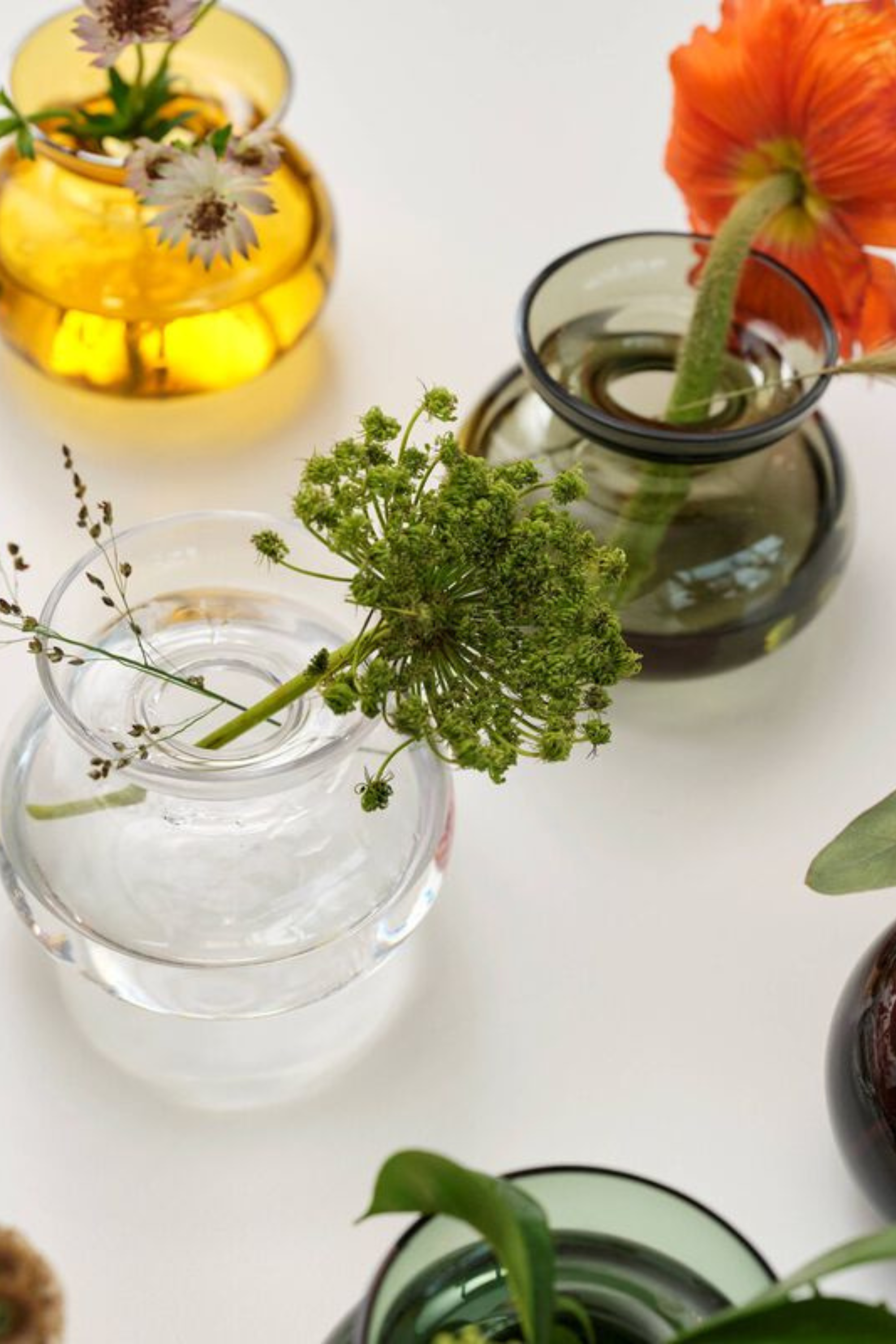 Inu váza, füstszürke, 11 x 9 cm