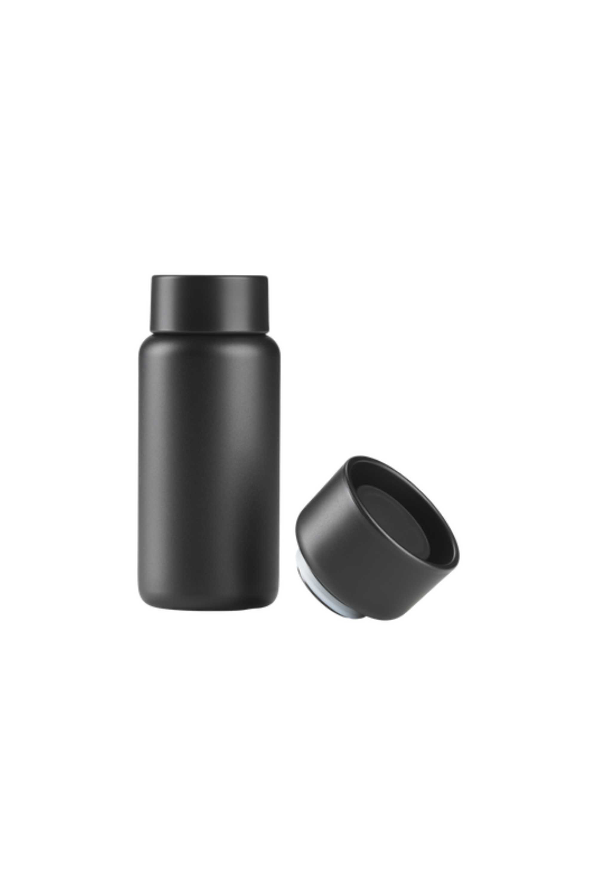 Singles Thermo mug with two lids black