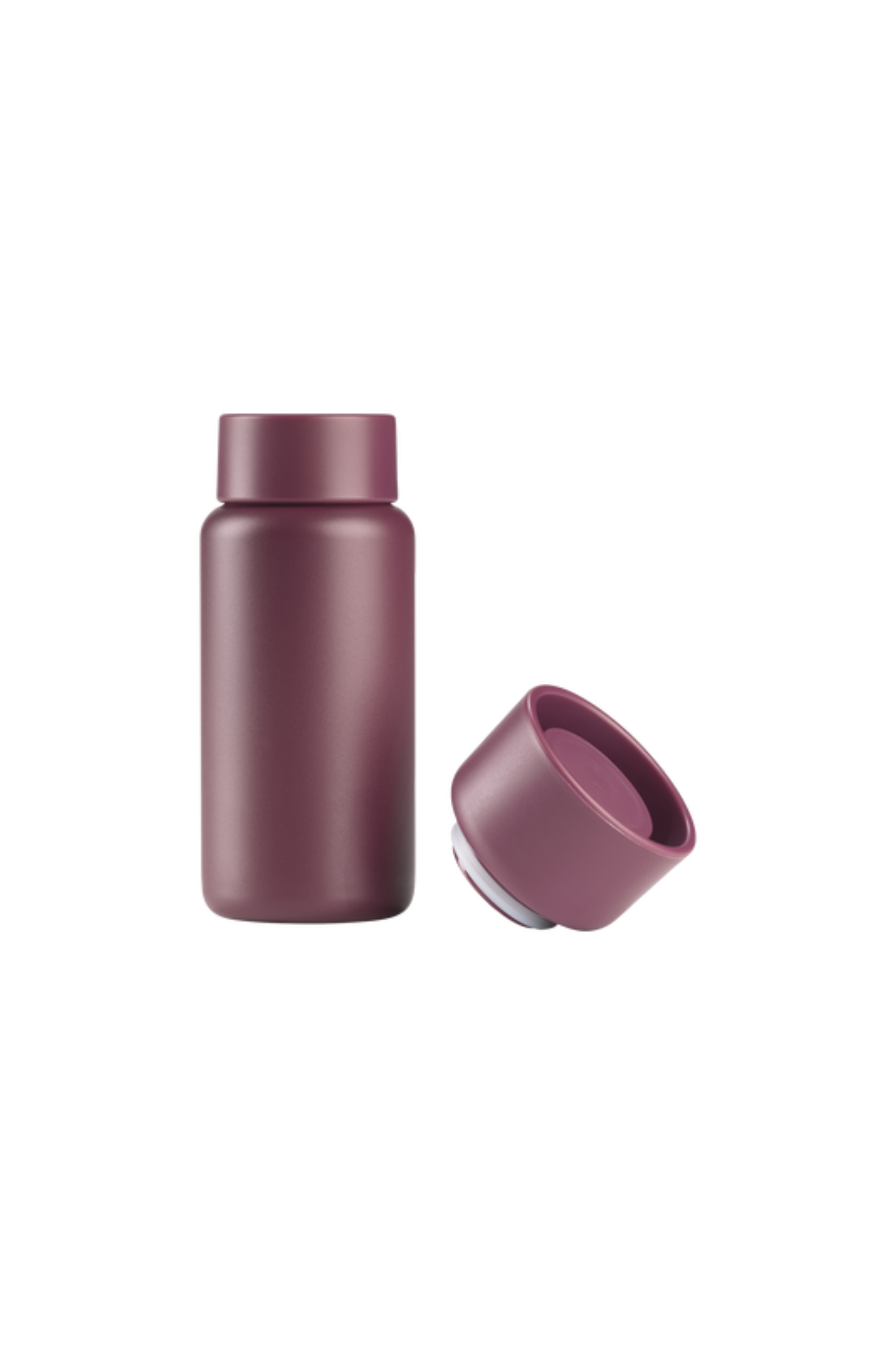 Singles Thermo mug with two lids mulberry