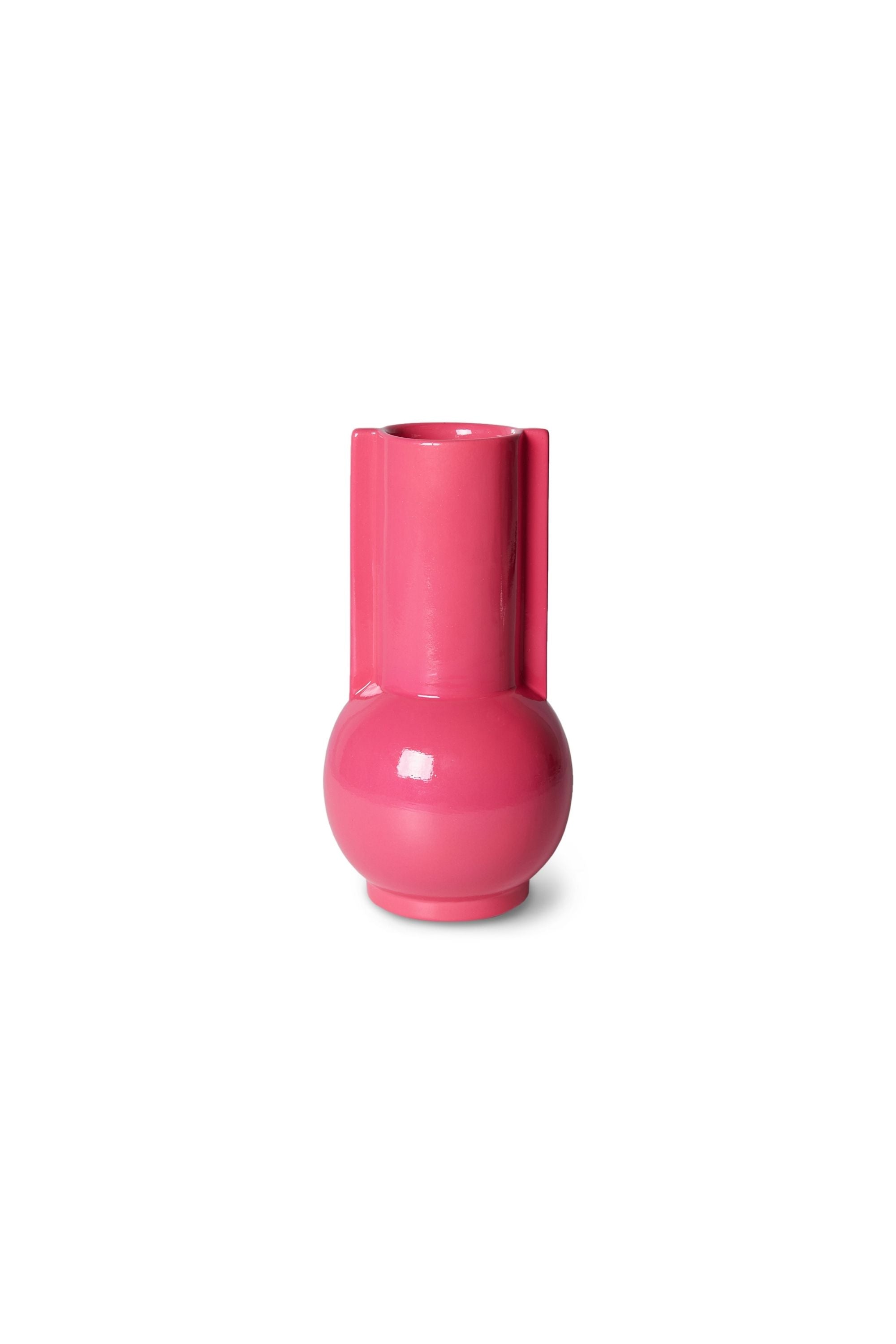 Ceramic vase hot pink