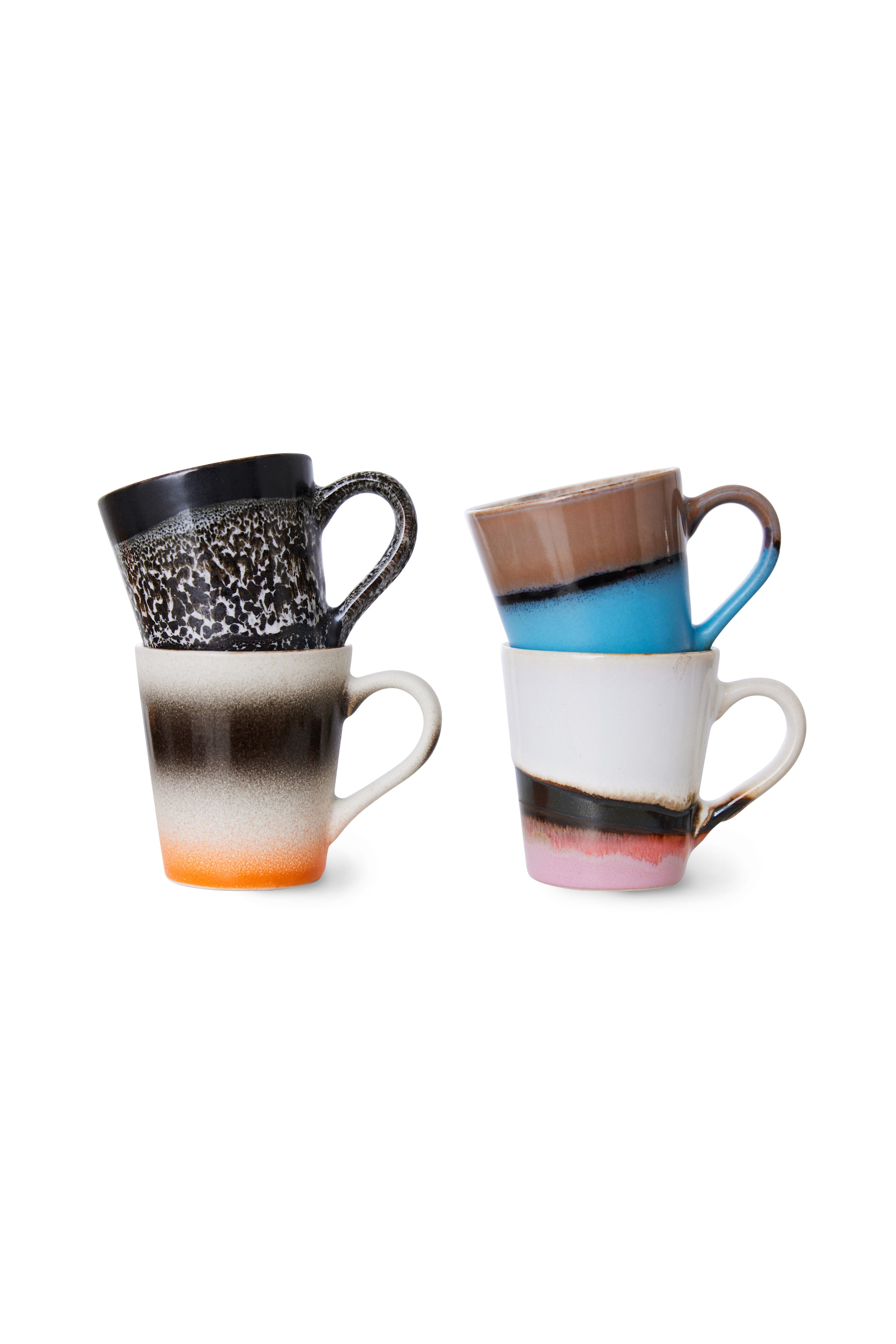 70s Ceramics espresso mugs Funky