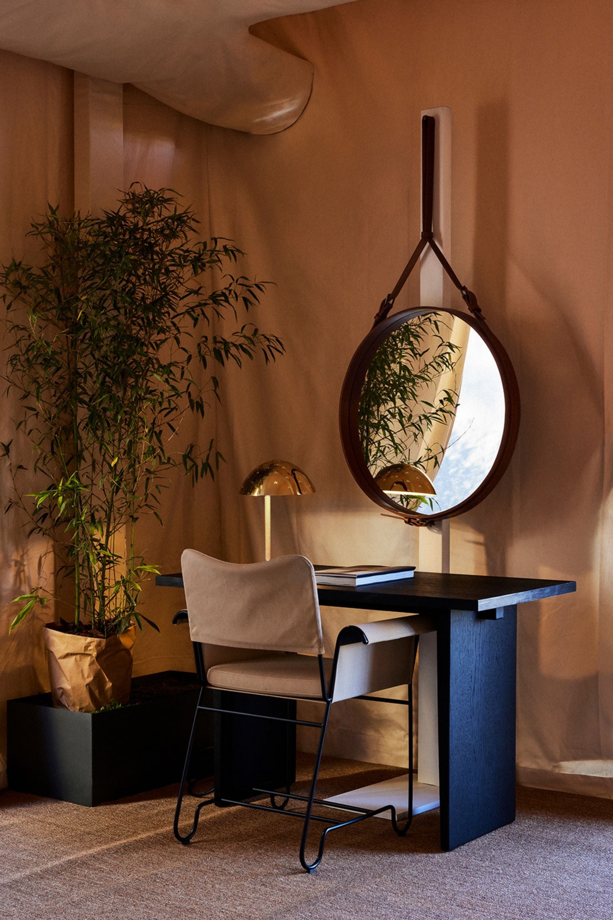 Adnet Circular Wall Mirror ø70 cm