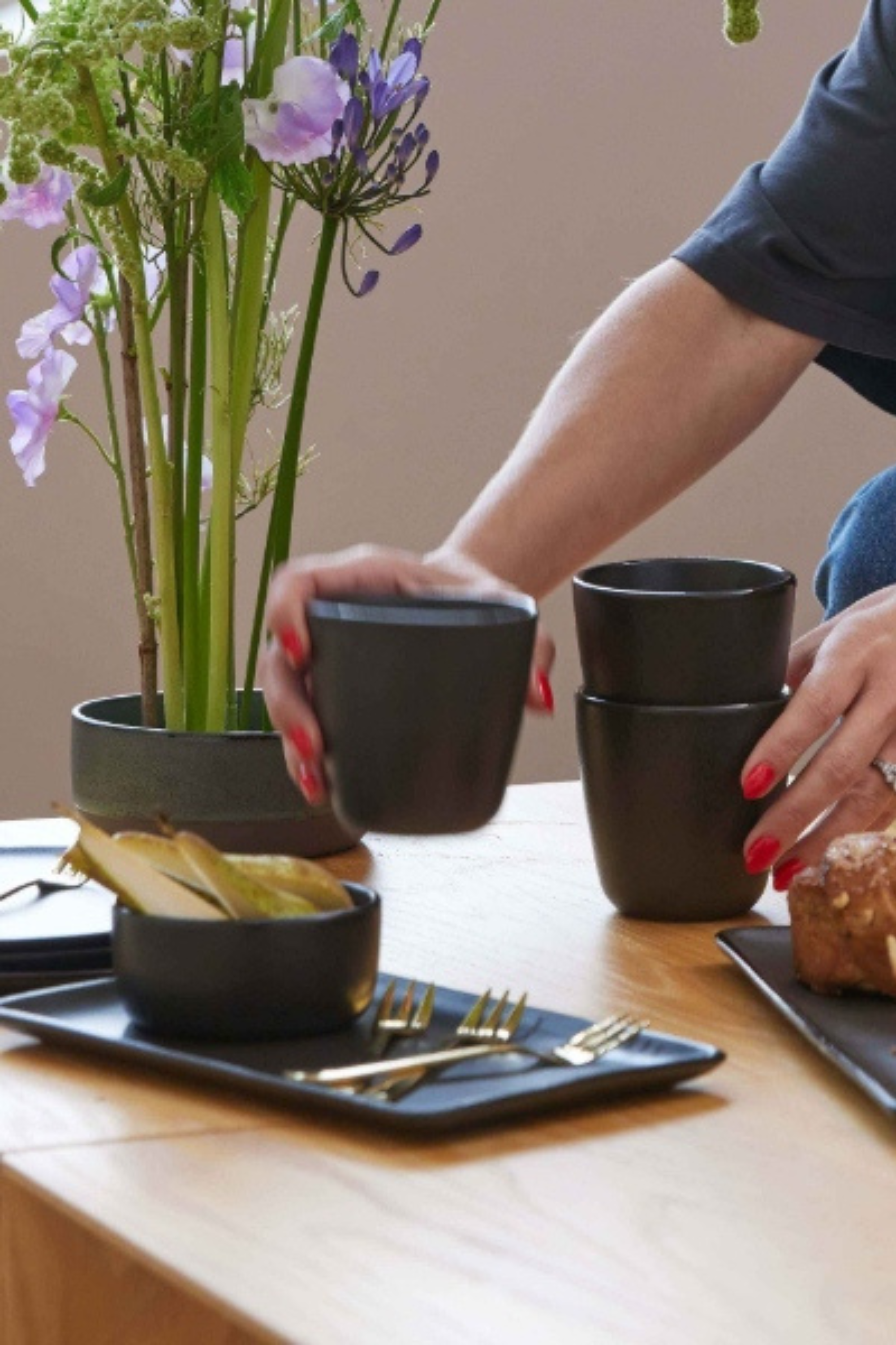 RAW Titanium Black - mug without handle