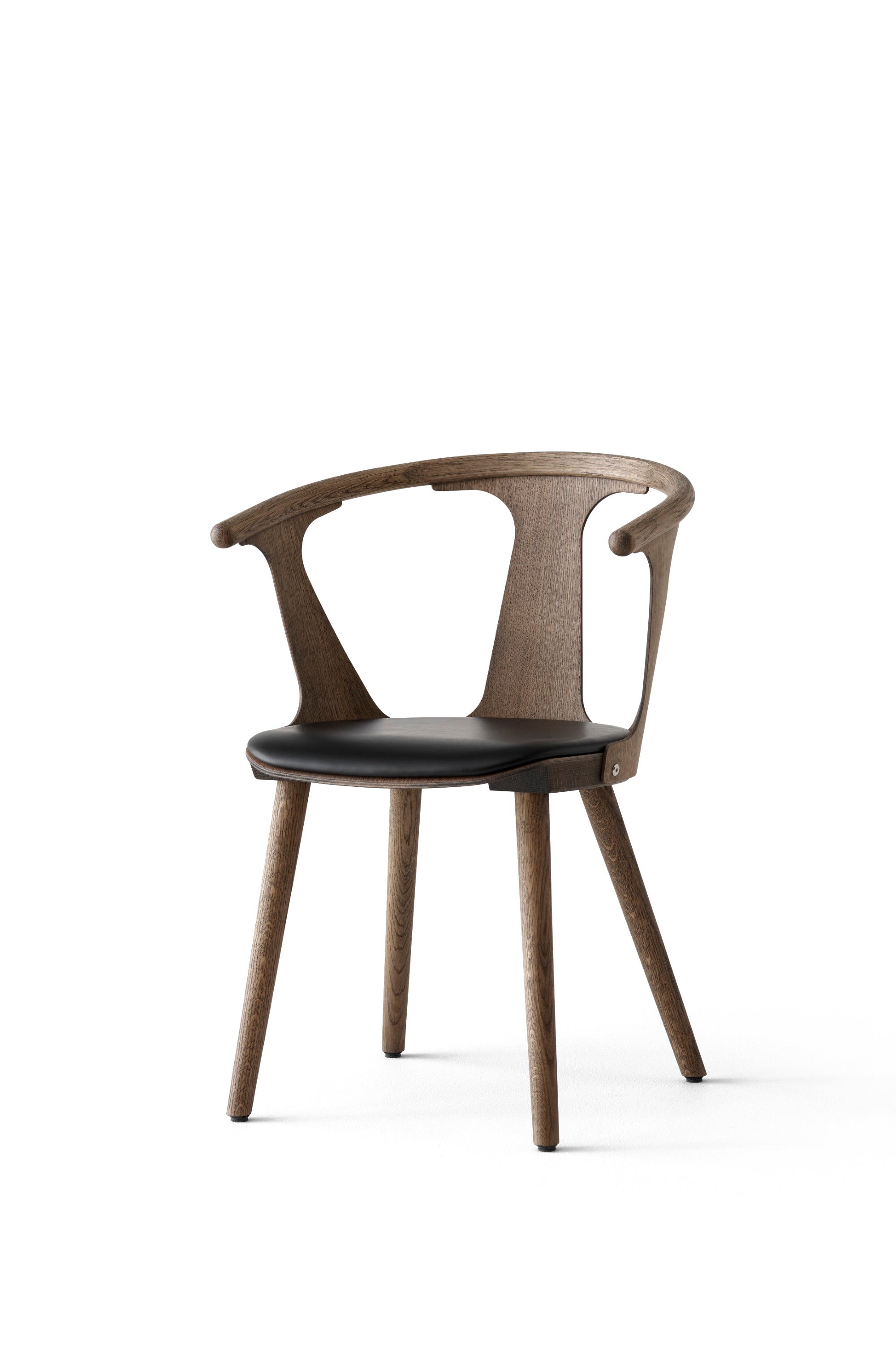 In Between SK2 smoked oak and leather chair