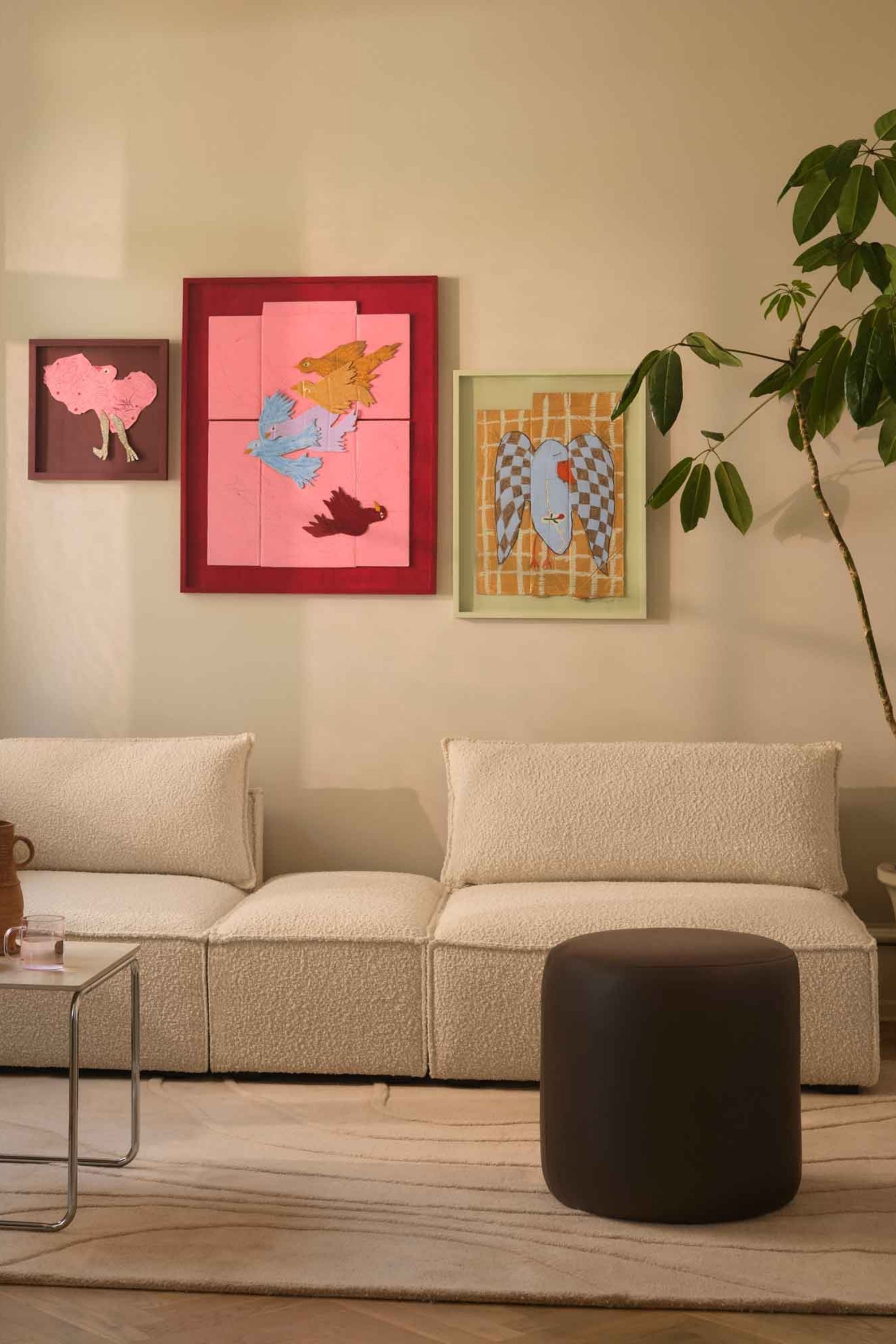 Daphne Maya Cream moduláris kanapé közép elem