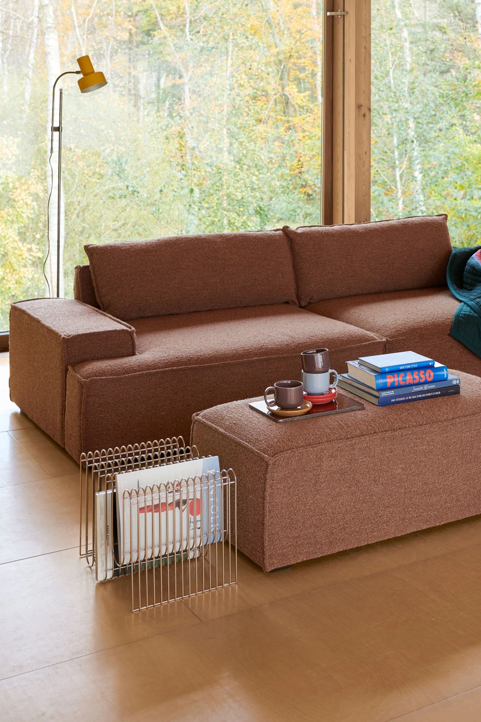 Daphne Pebble Rust moduláris kanapé bal karfás elem