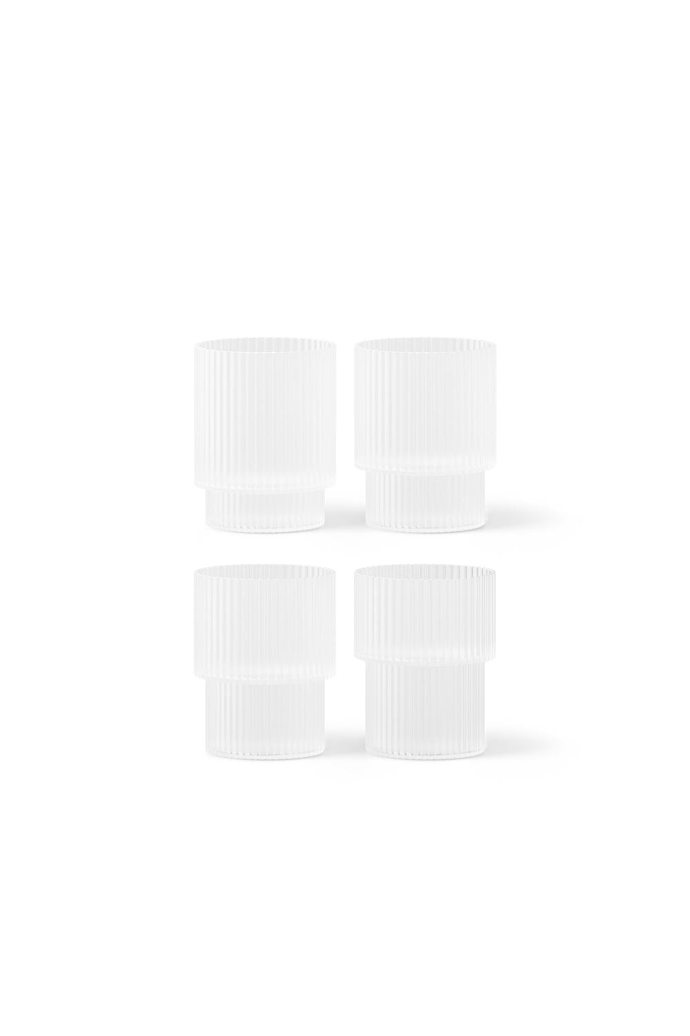 Ripple Glasses Frosted | ferm LIVING | Home of Solinfo