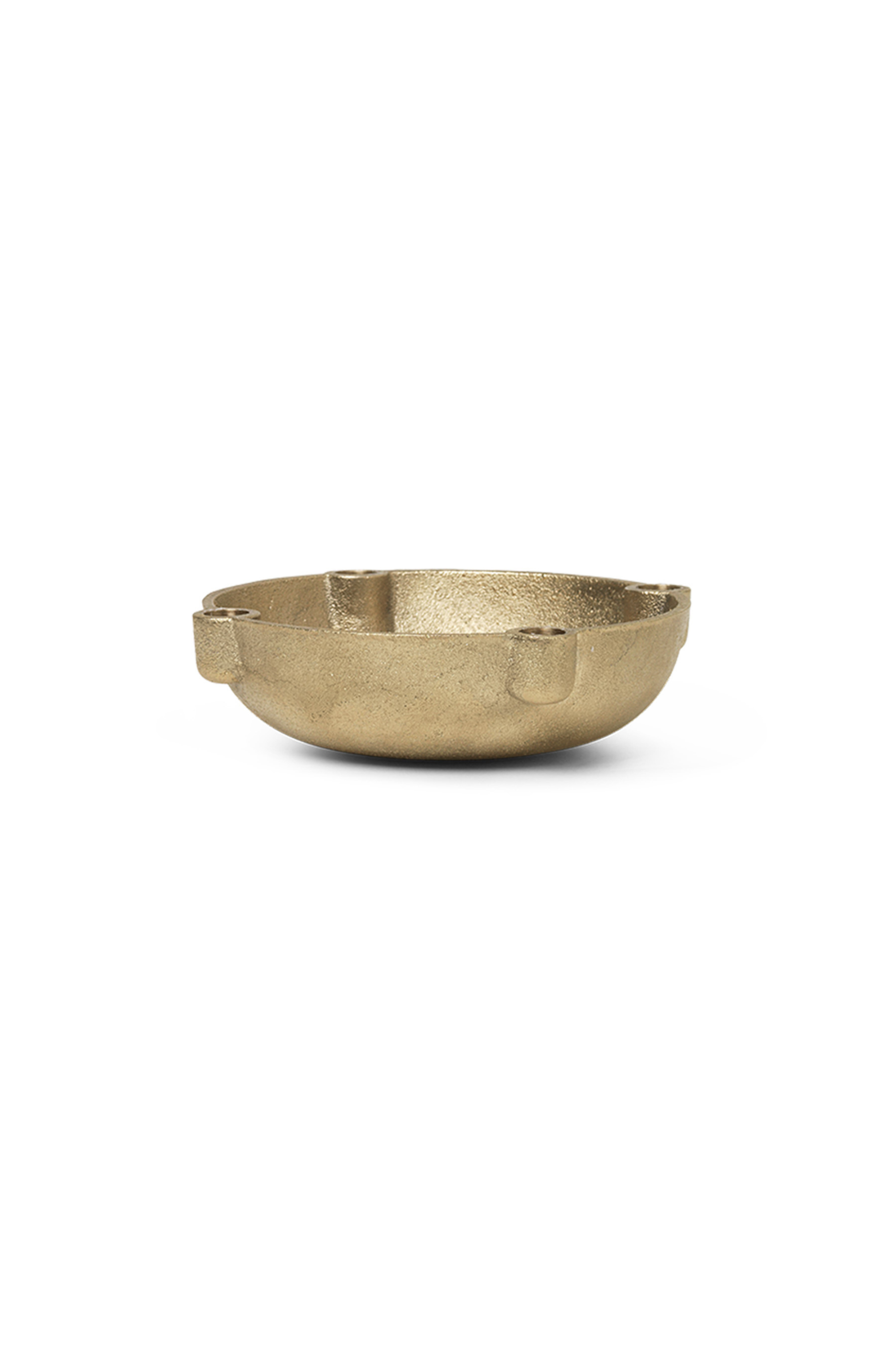 Bowl Candle Holder small brass