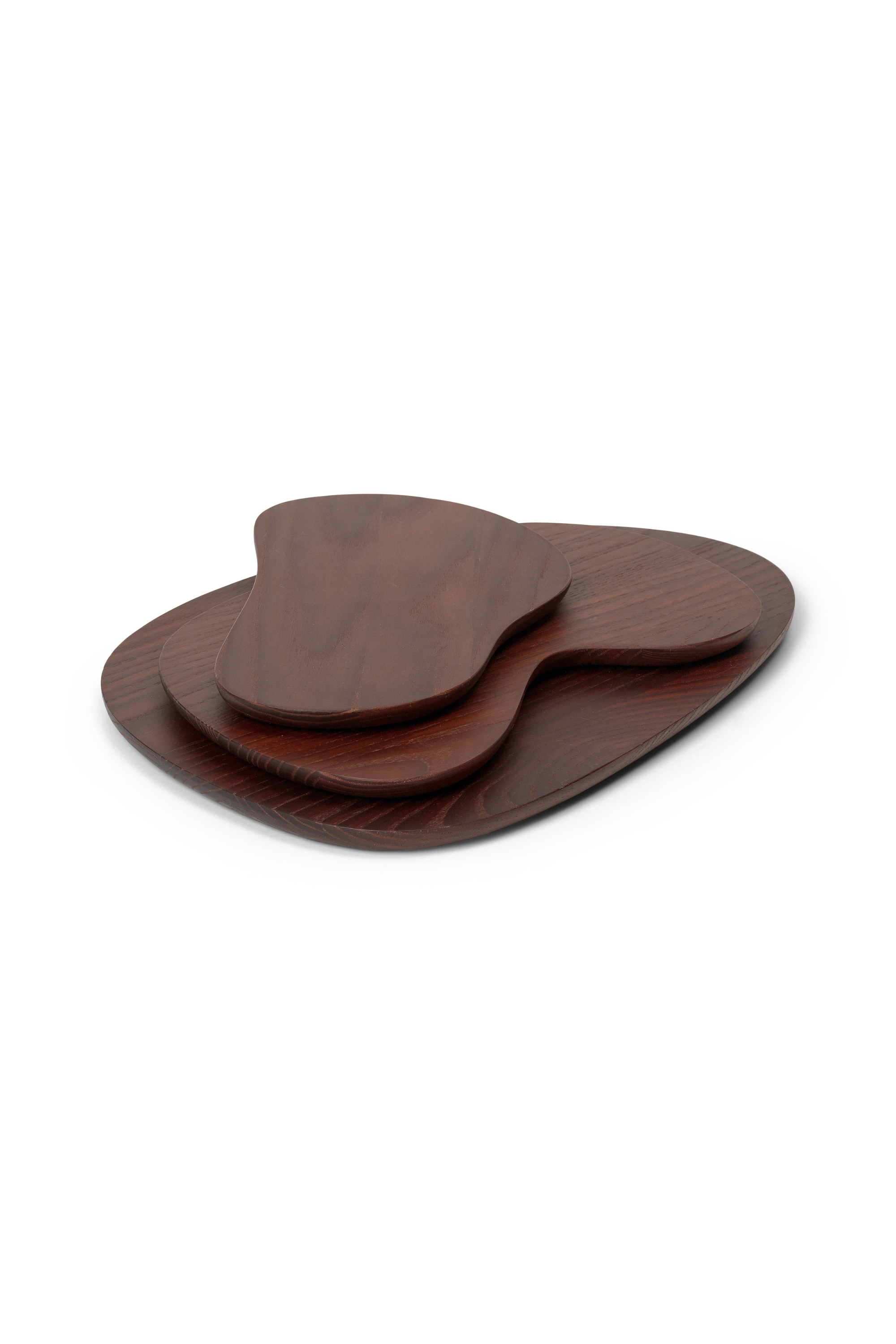 Cairn Cutting Boards - Set of 3 dark brown