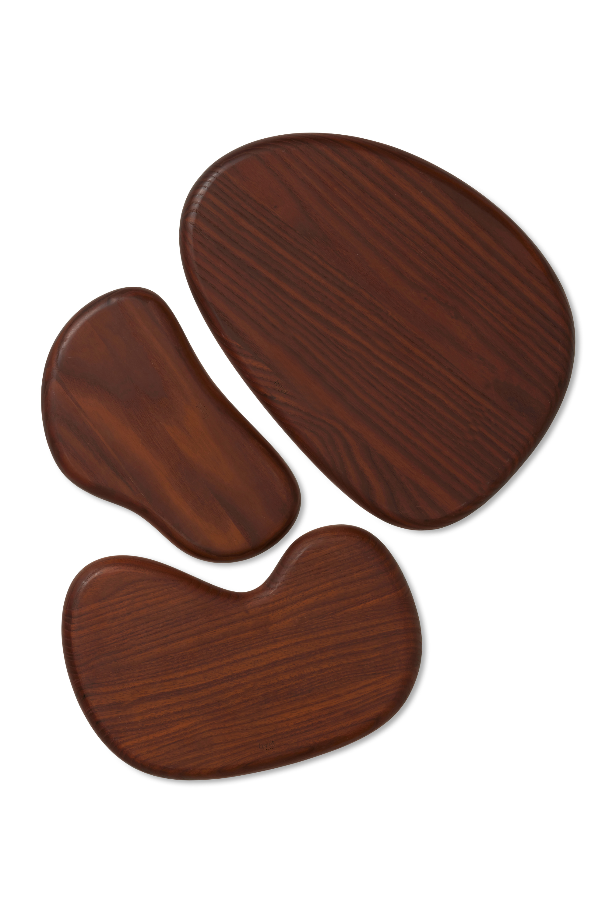 Cairn Cutting Boards - Set of 3 dark brown