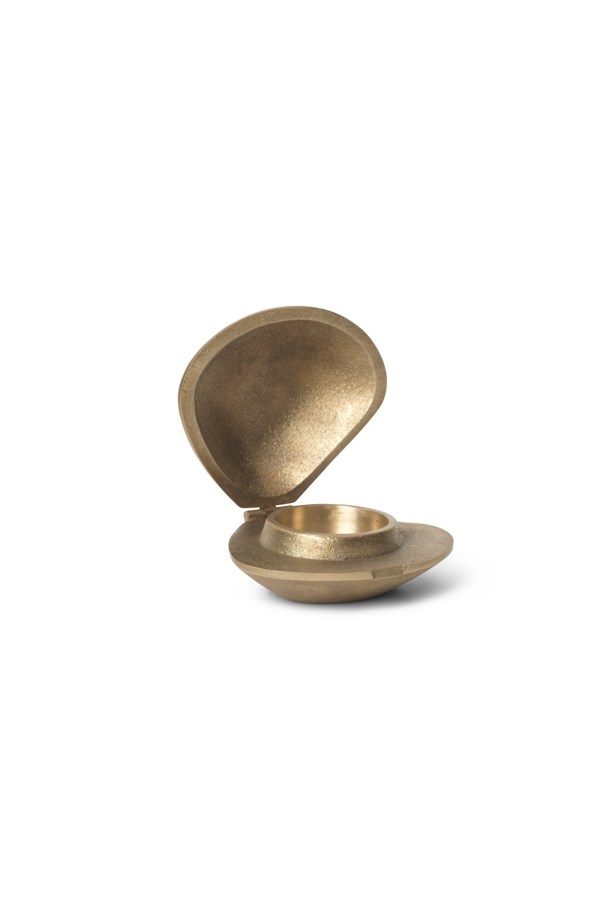 Clam Candle Holder brass