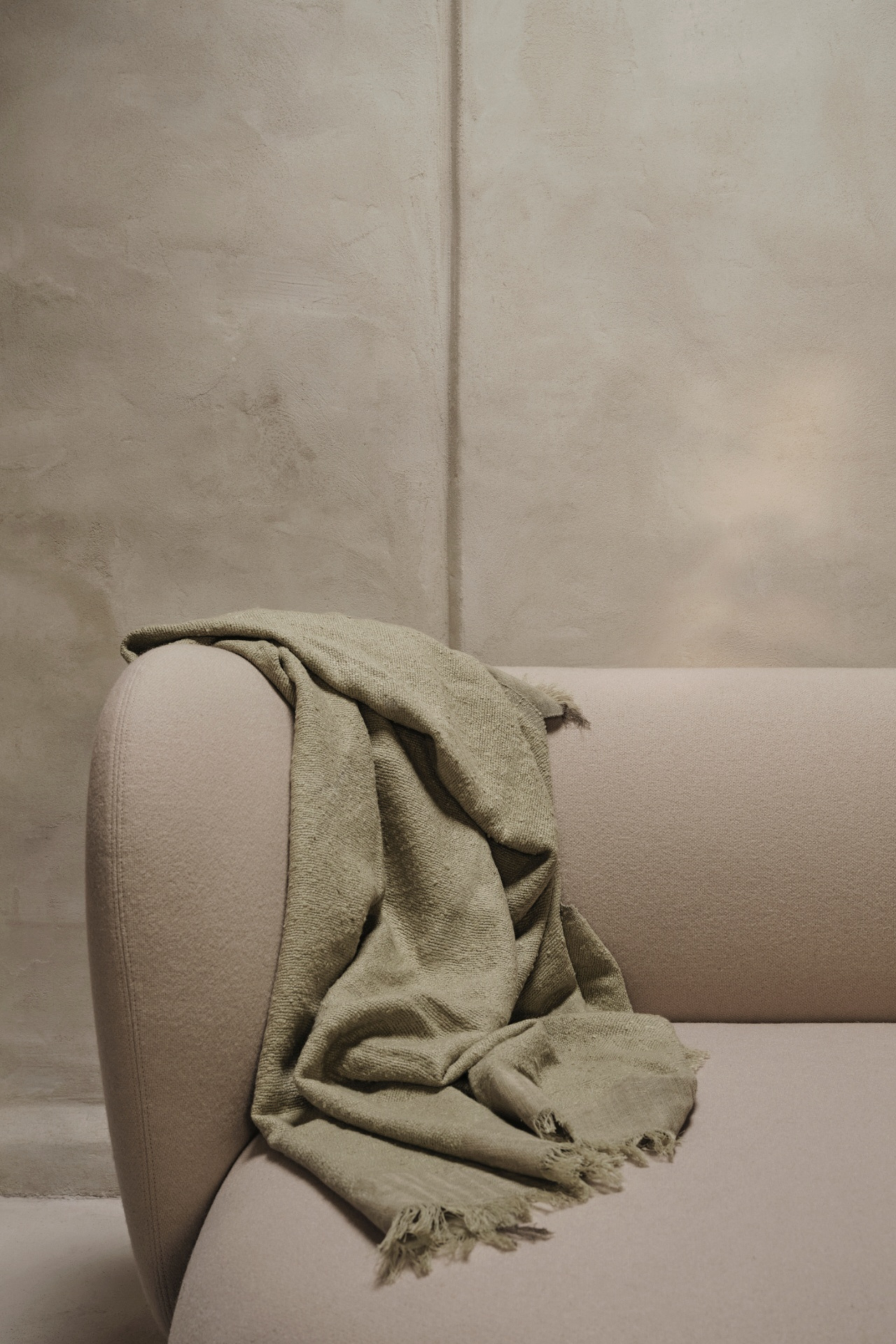 Weaver Throw grey green