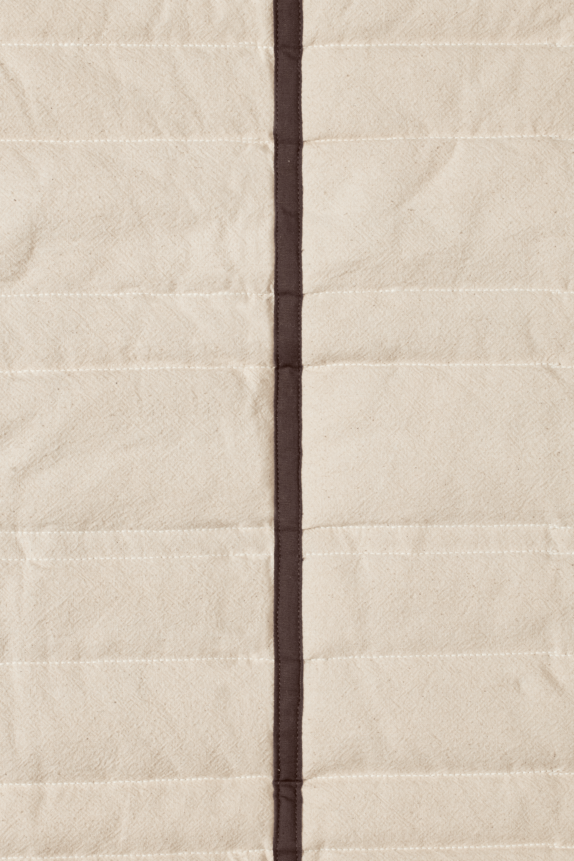 Vari Quilted Bedspread Double Natural/Dark Cho