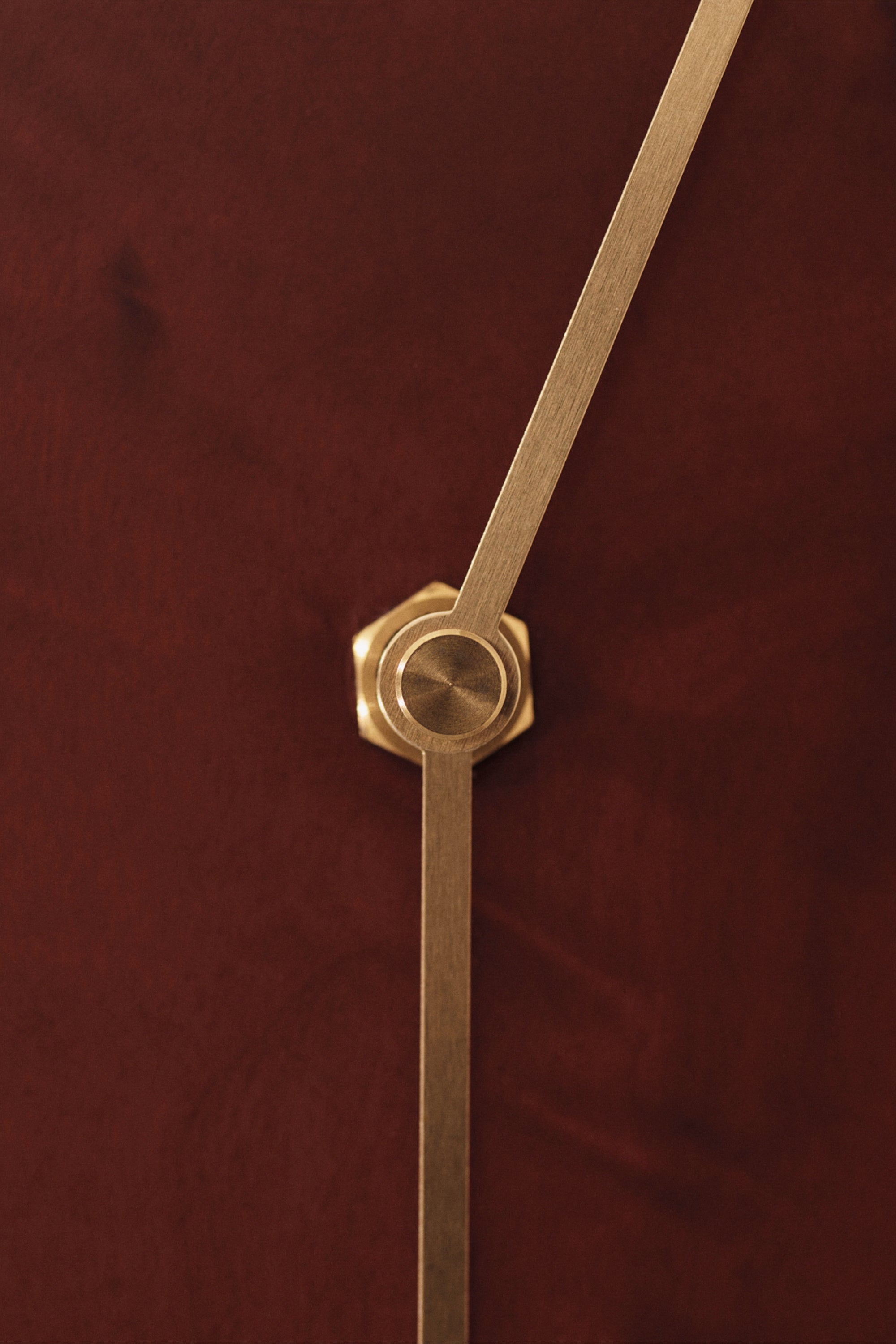 Melt Wall Clock dark stained burl