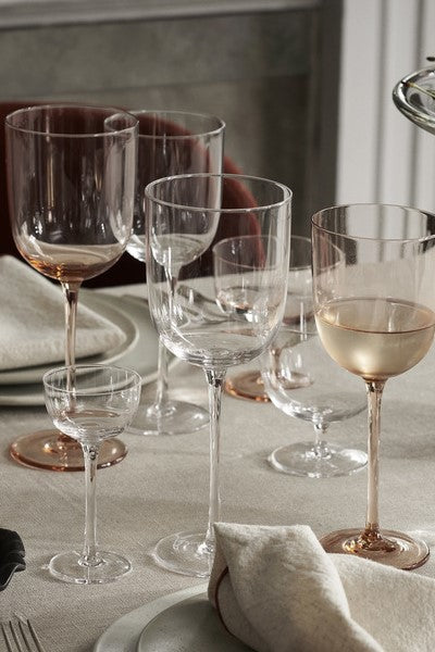 Host White Wine Glasses - Set of 2 - Blush | ferm LIVING | Home of Solinfo