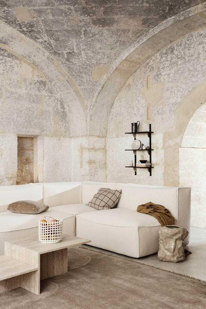 Ceramic Basket - Large Off-White | ferm LIVING | Home of Solinfo