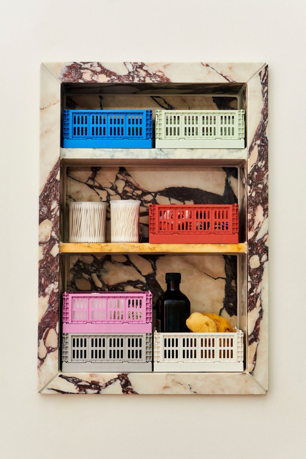 HAY Colour Crate Mini Set of 2 Off-white | Hay | Home of Solinfo