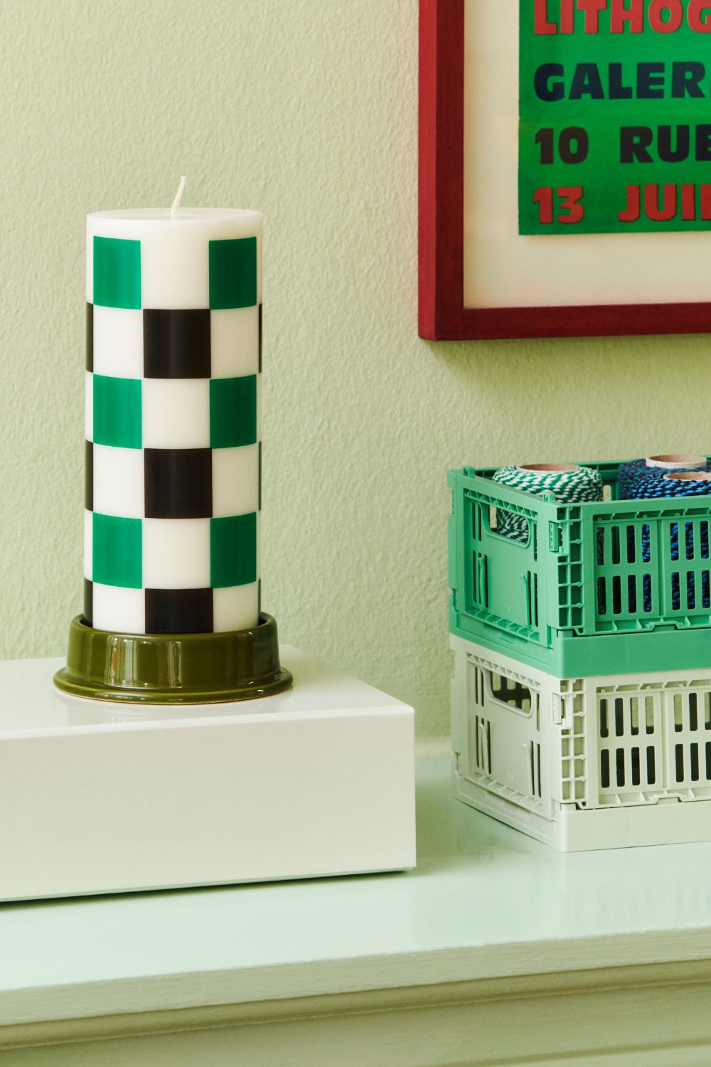 HAY Colour Crate Mini Set of 2 Dark Mint | Hay | Home of Solinfo