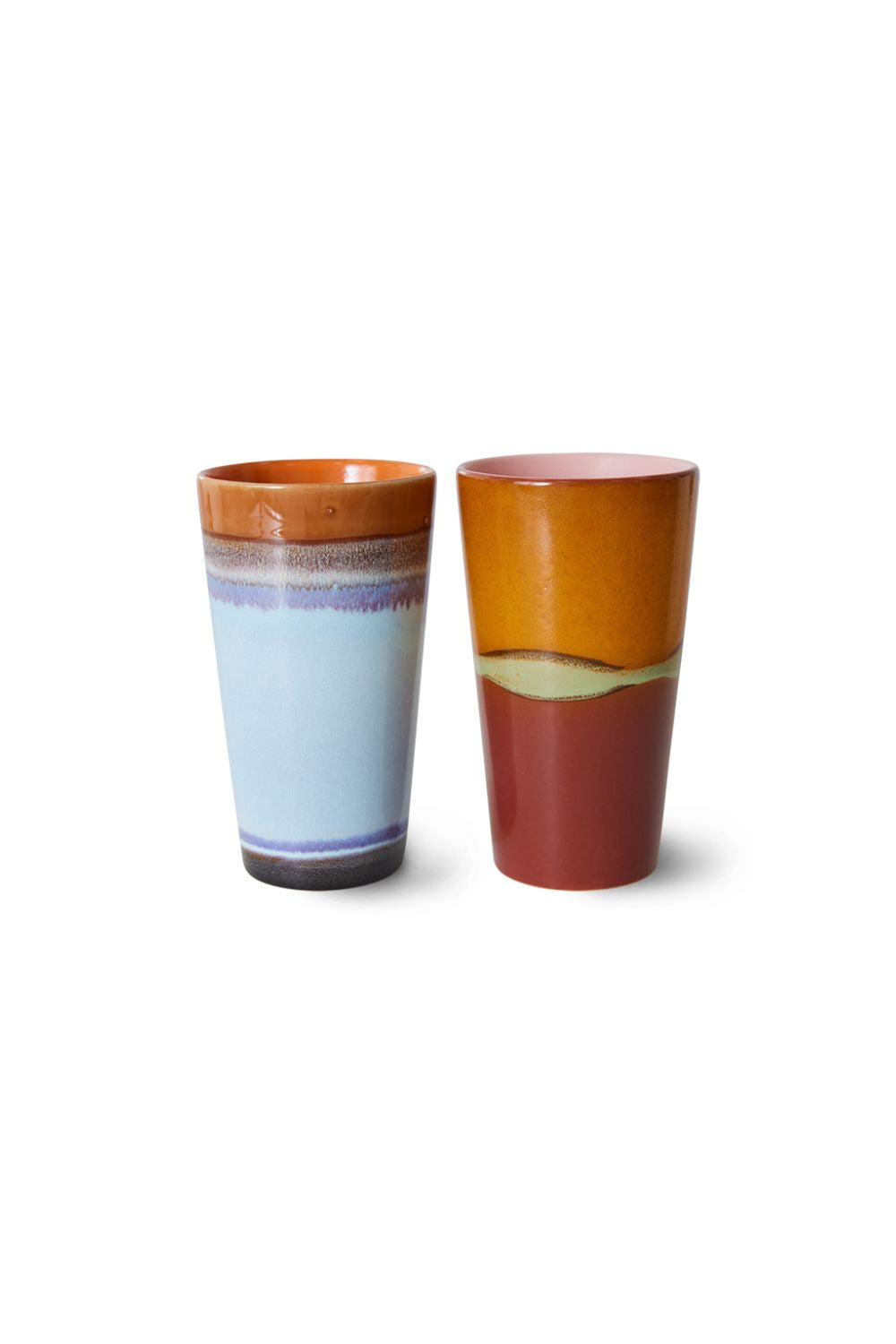 70s Ceramics Clash Latte Mug Set of 2