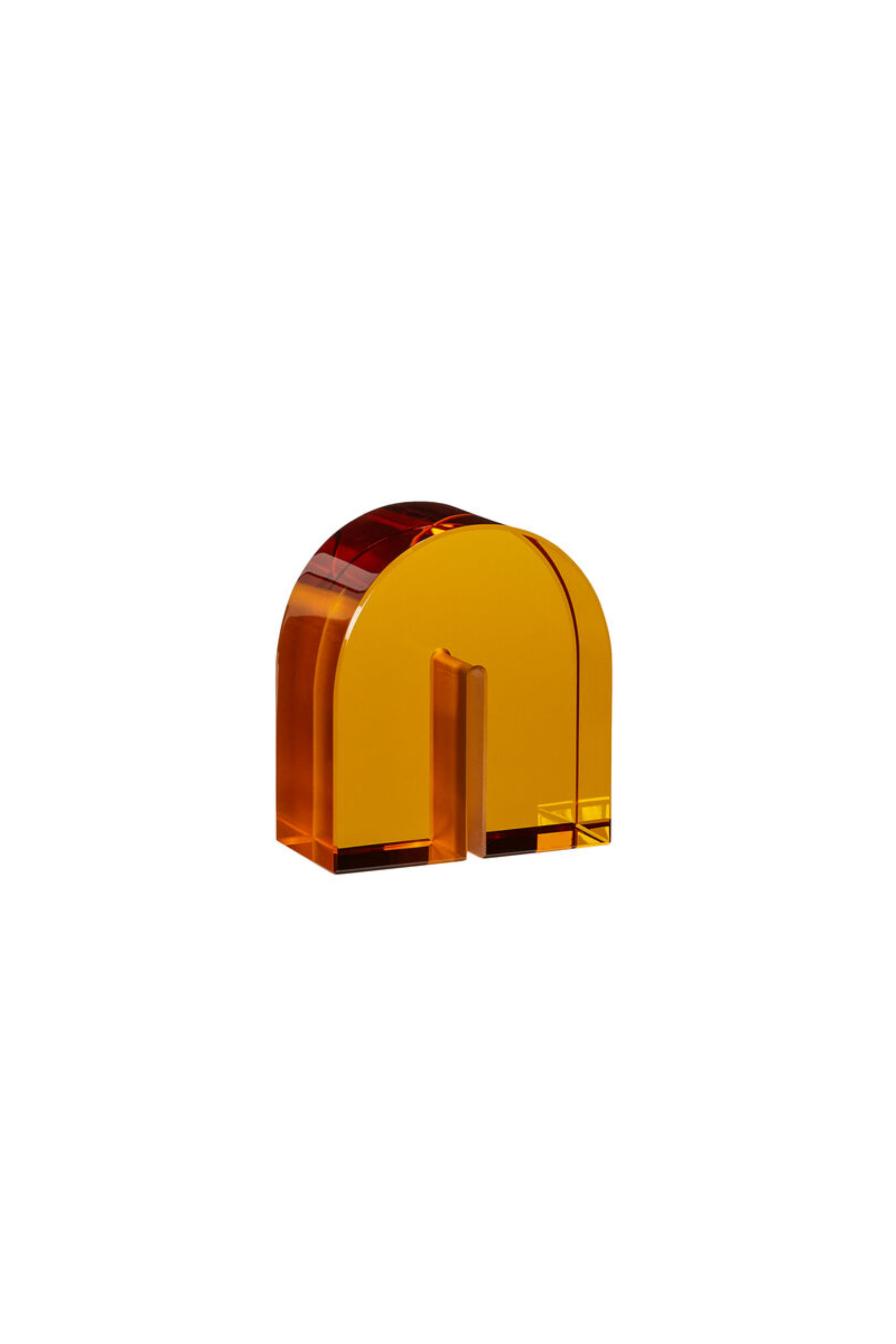 Arch bookend amber