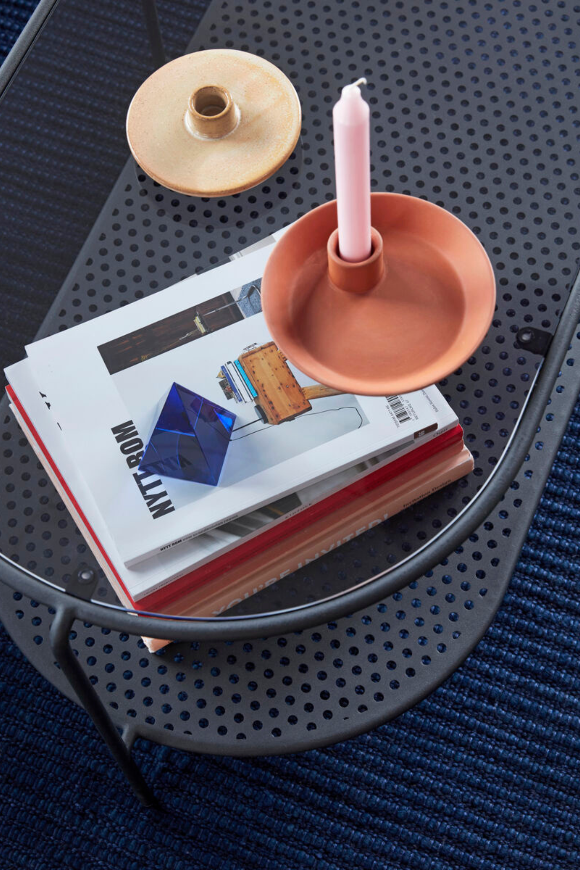 Prism Paper Weight Blue