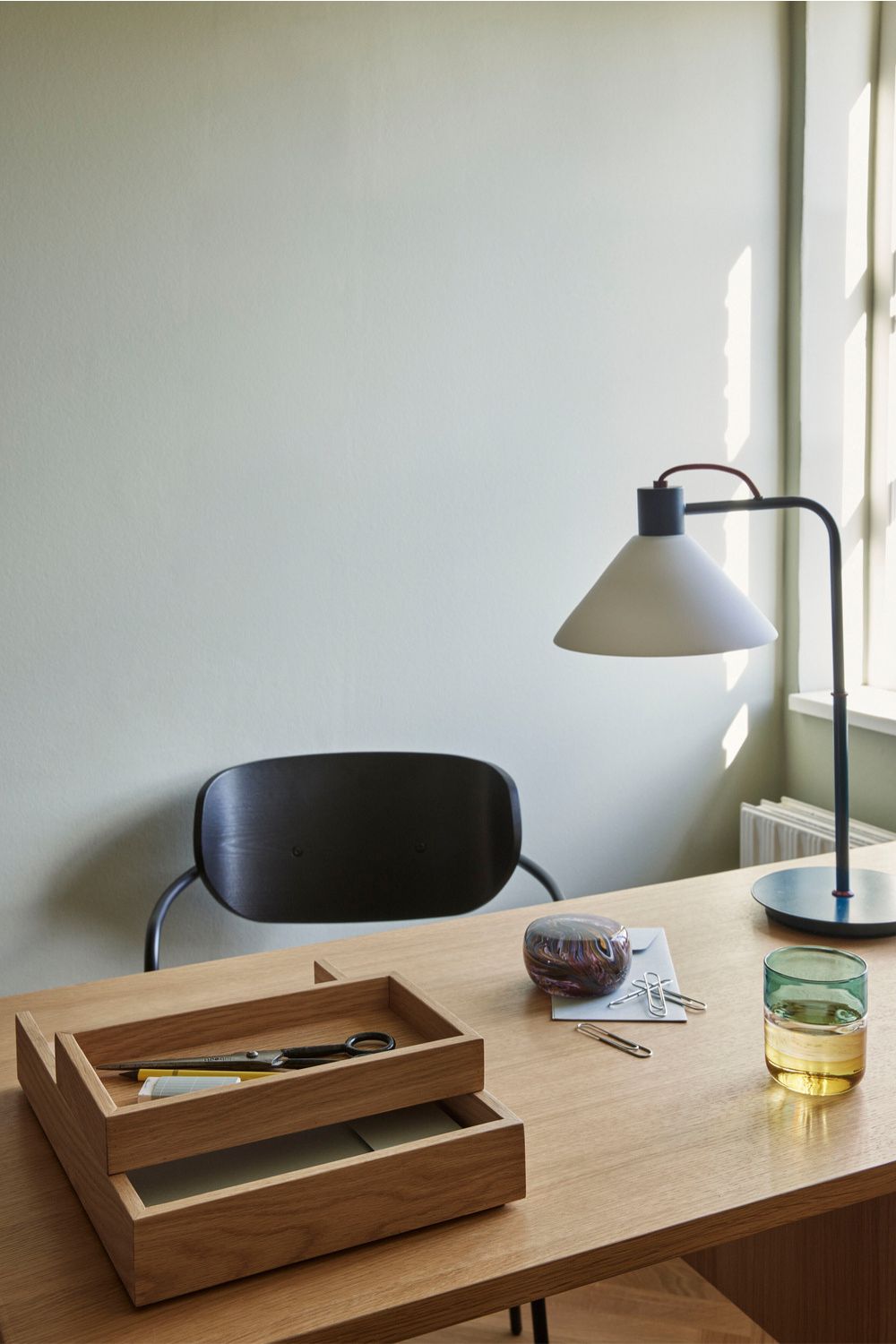 Rail Desk Organiser Natural Set of 2
