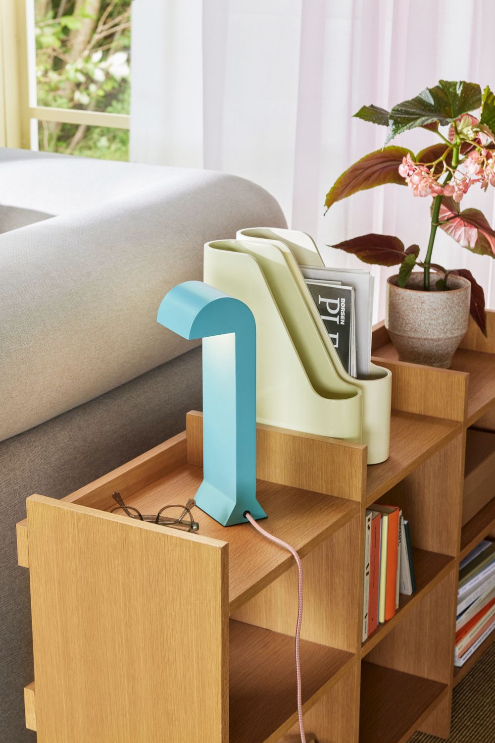 Redux Desk Organiser Offwhite and Light Yellow Set of 3