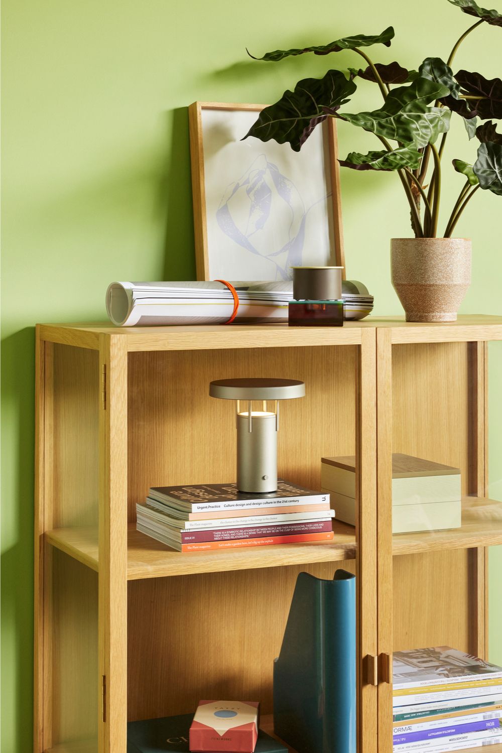 Redux Desk Organiser Offwhite and Light Yellow Set of 3