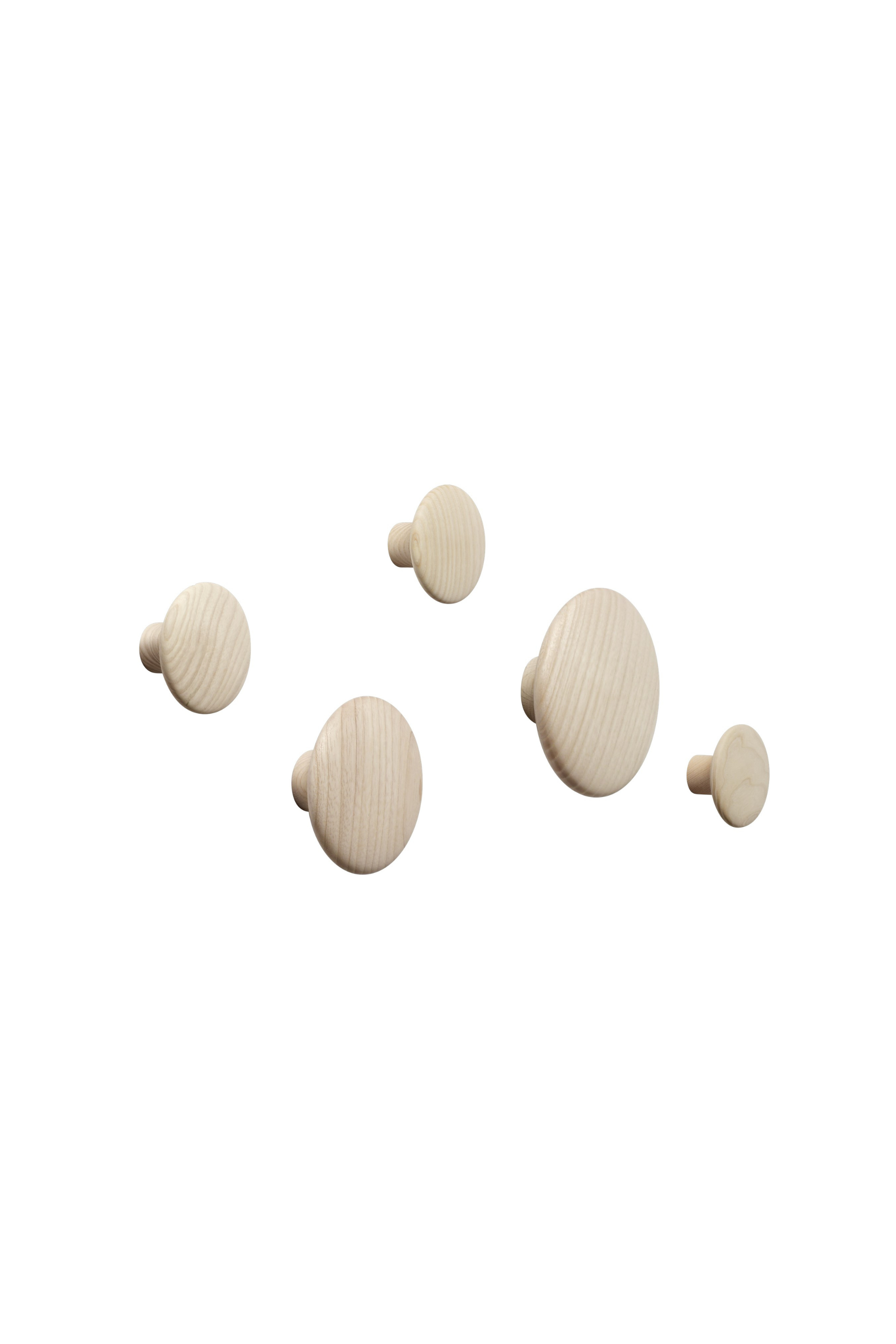 Dots Oak Hanger Set of 5