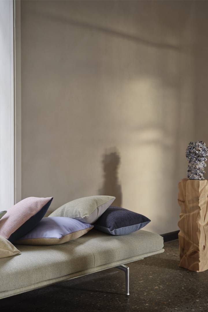 MINGLE cushion sand/lilac
