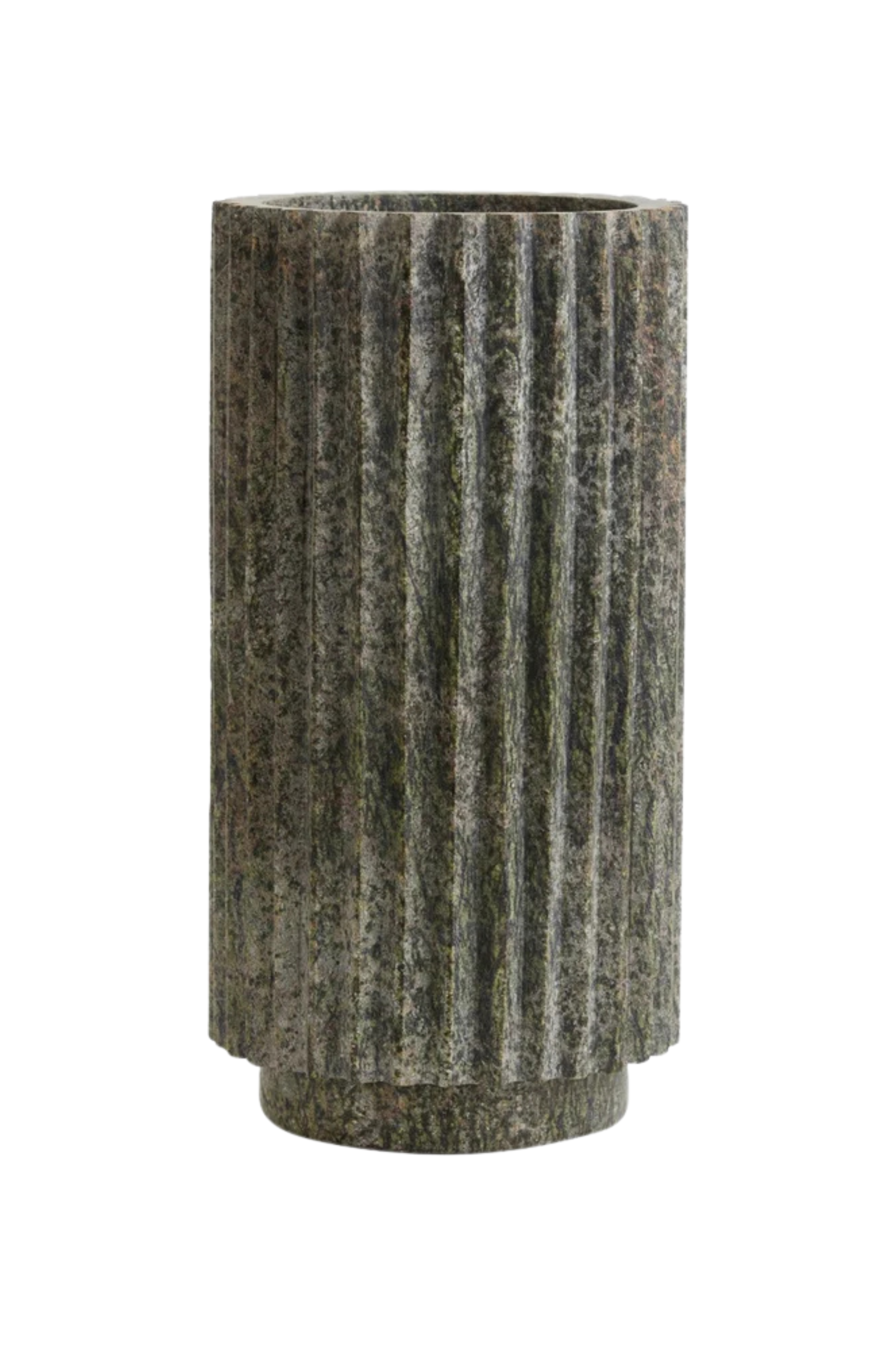 Loon Vase green marble