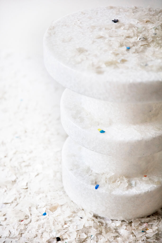 Bit Stool Stack White
