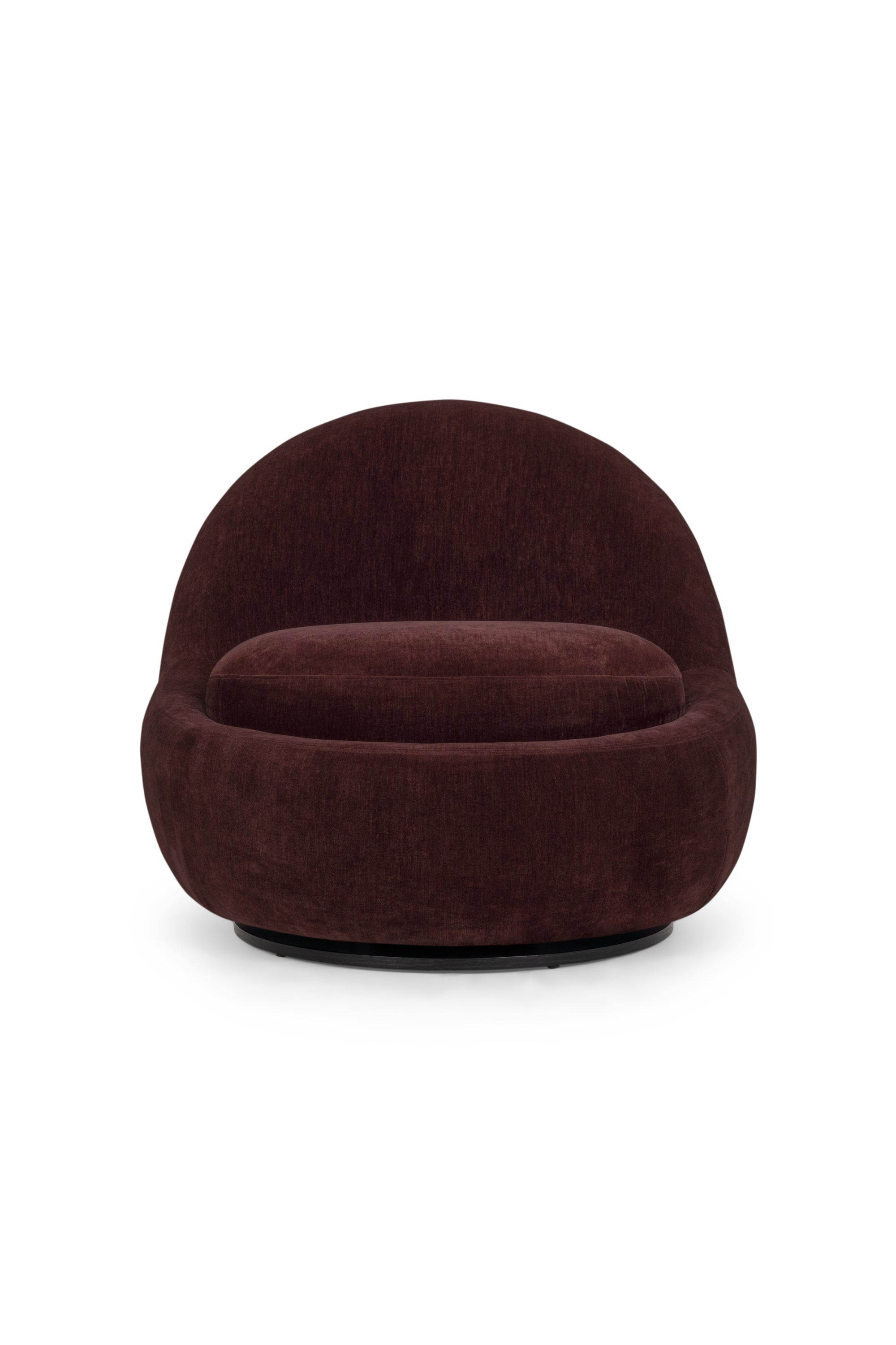 Babette Moss Burgundy lounge chair