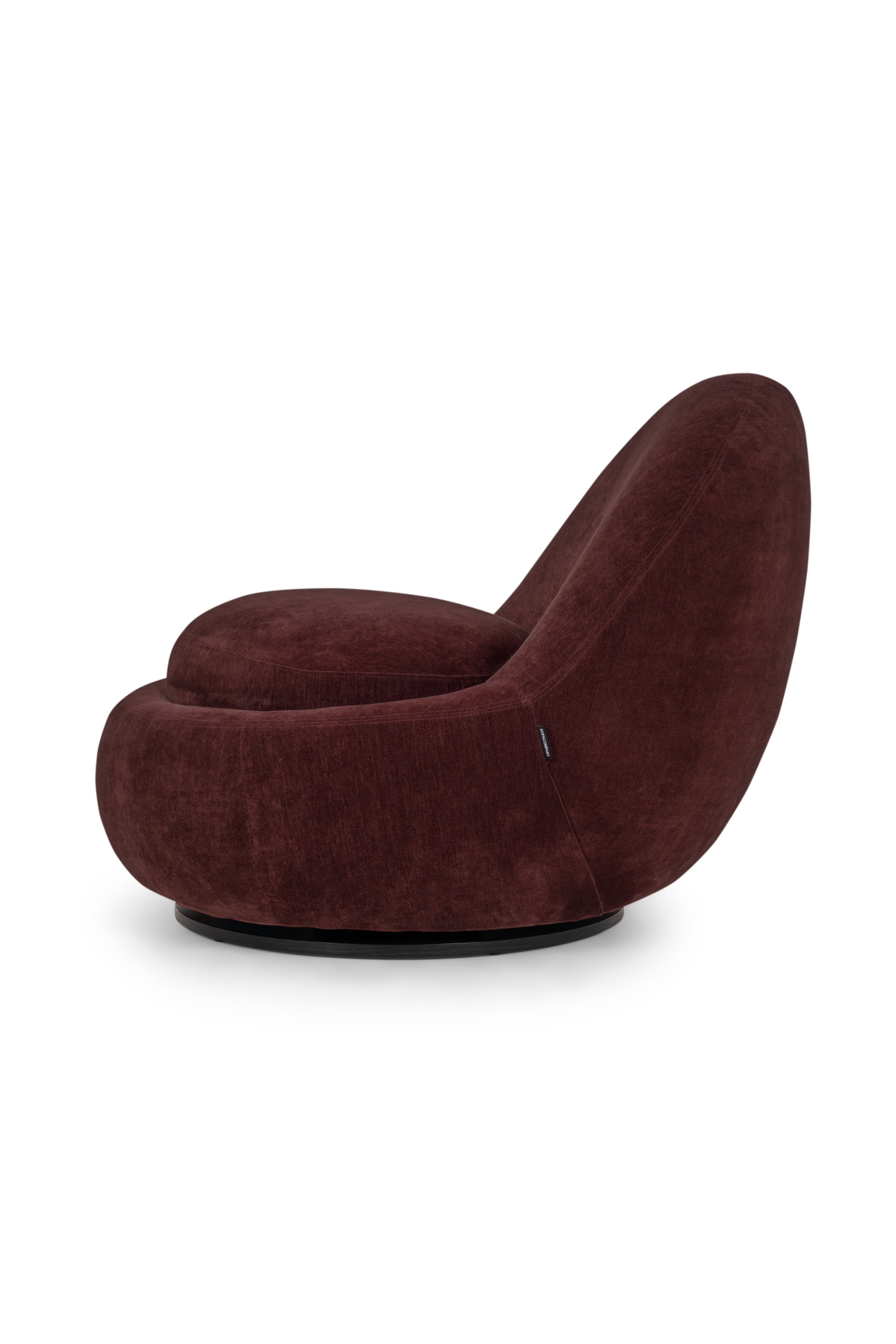 Babette Moss Burgundy lounge chair