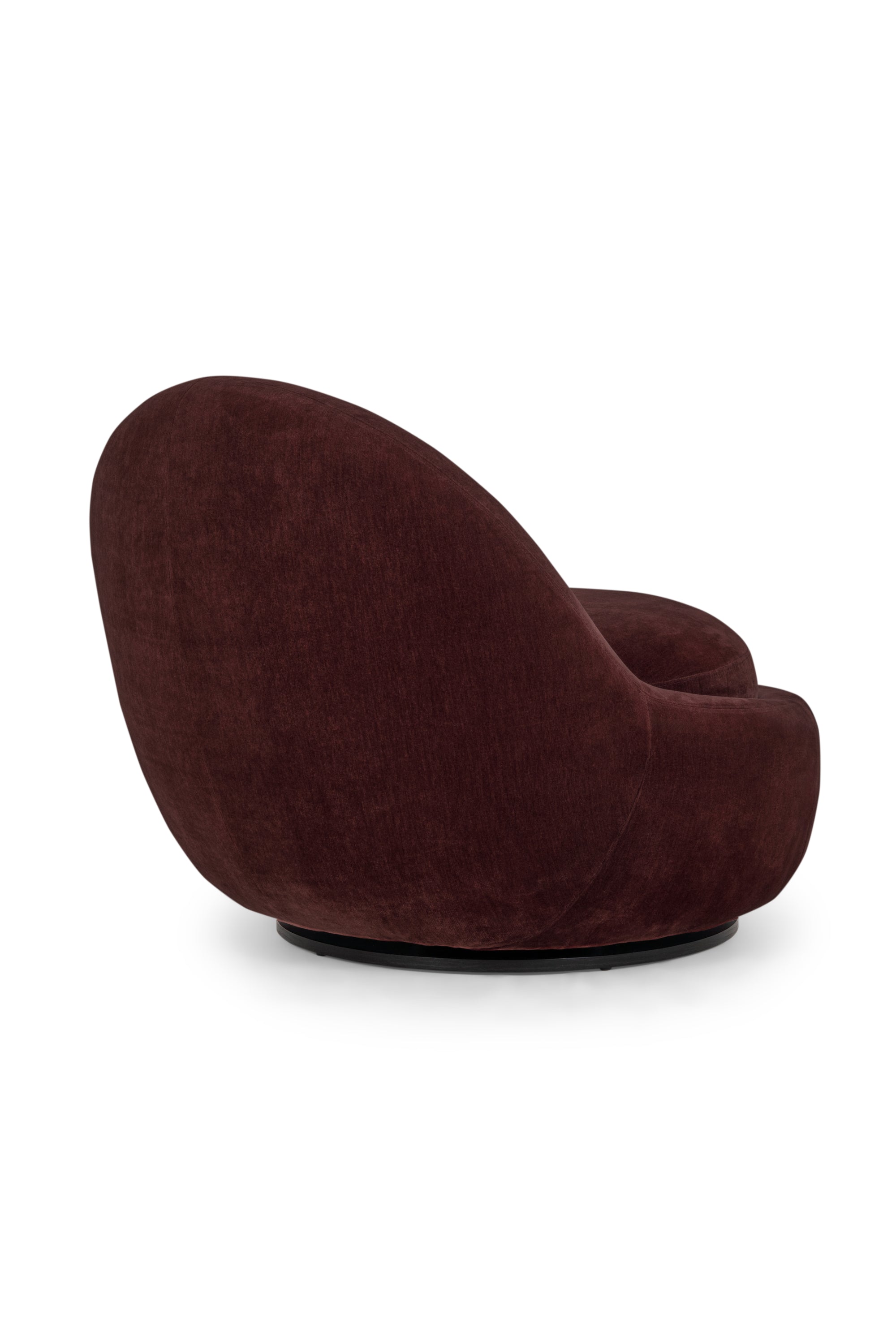 Babette Moss Burgundy lounge chair