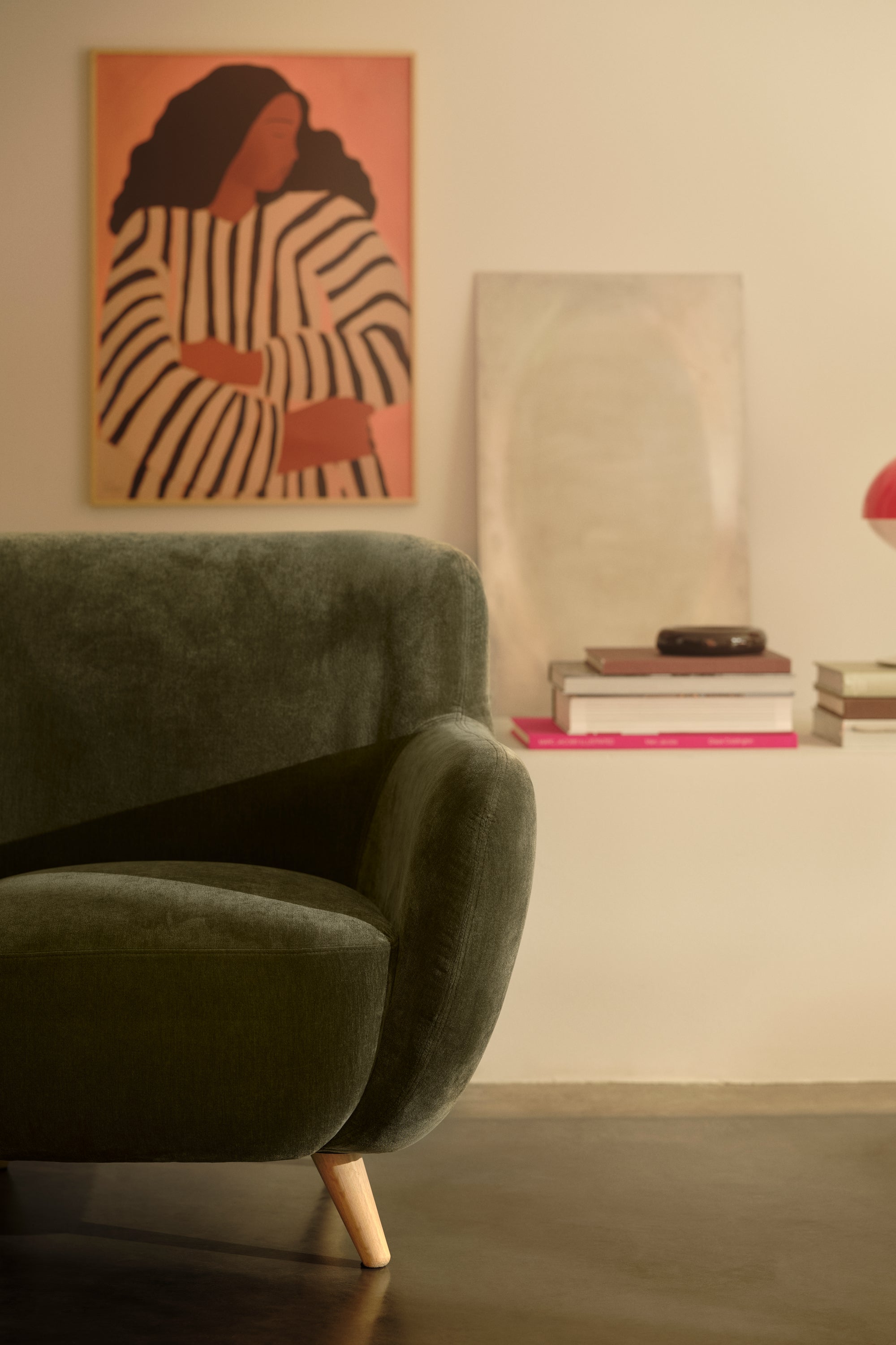 Otis Moss Olive fotel