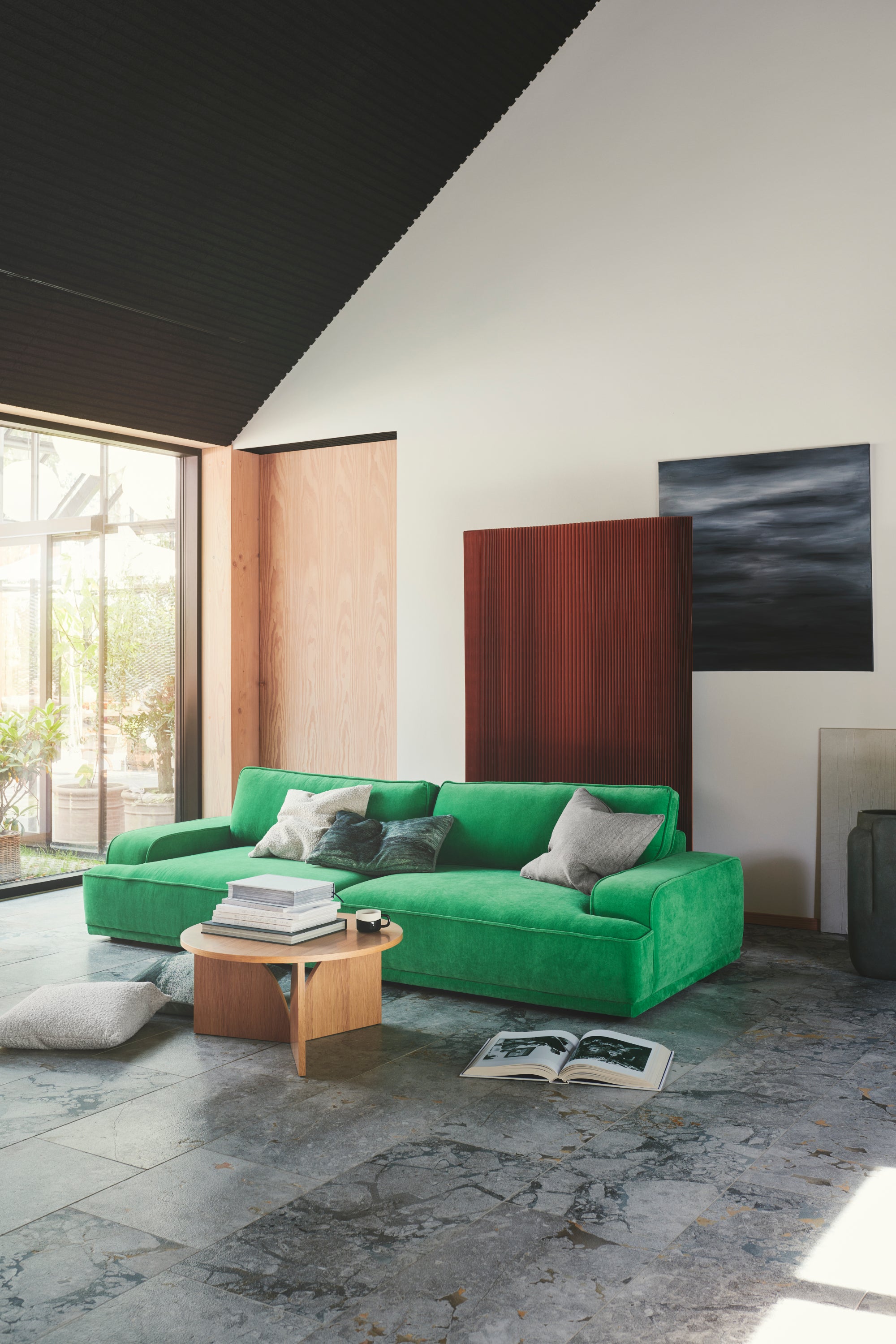 Leonora Moss Grass Green kanapé