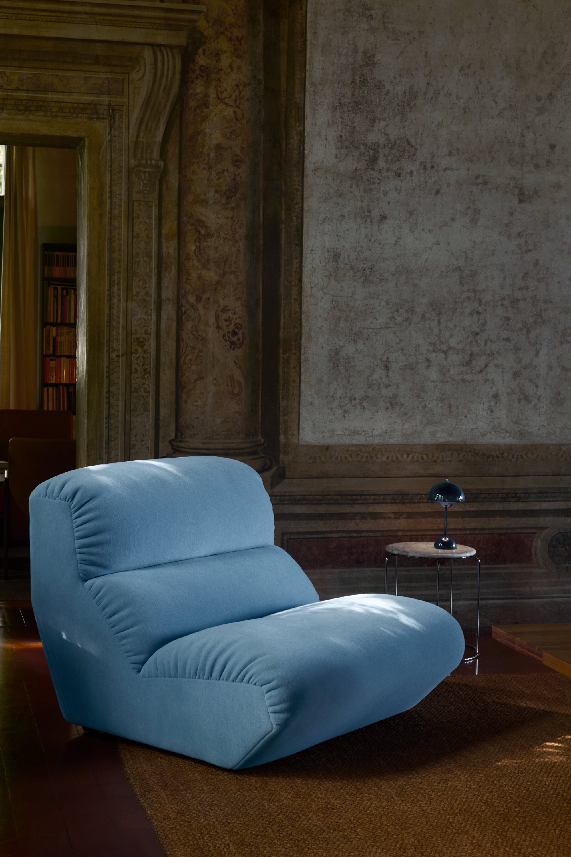 Flowerpot VP9 acélkék lámpa