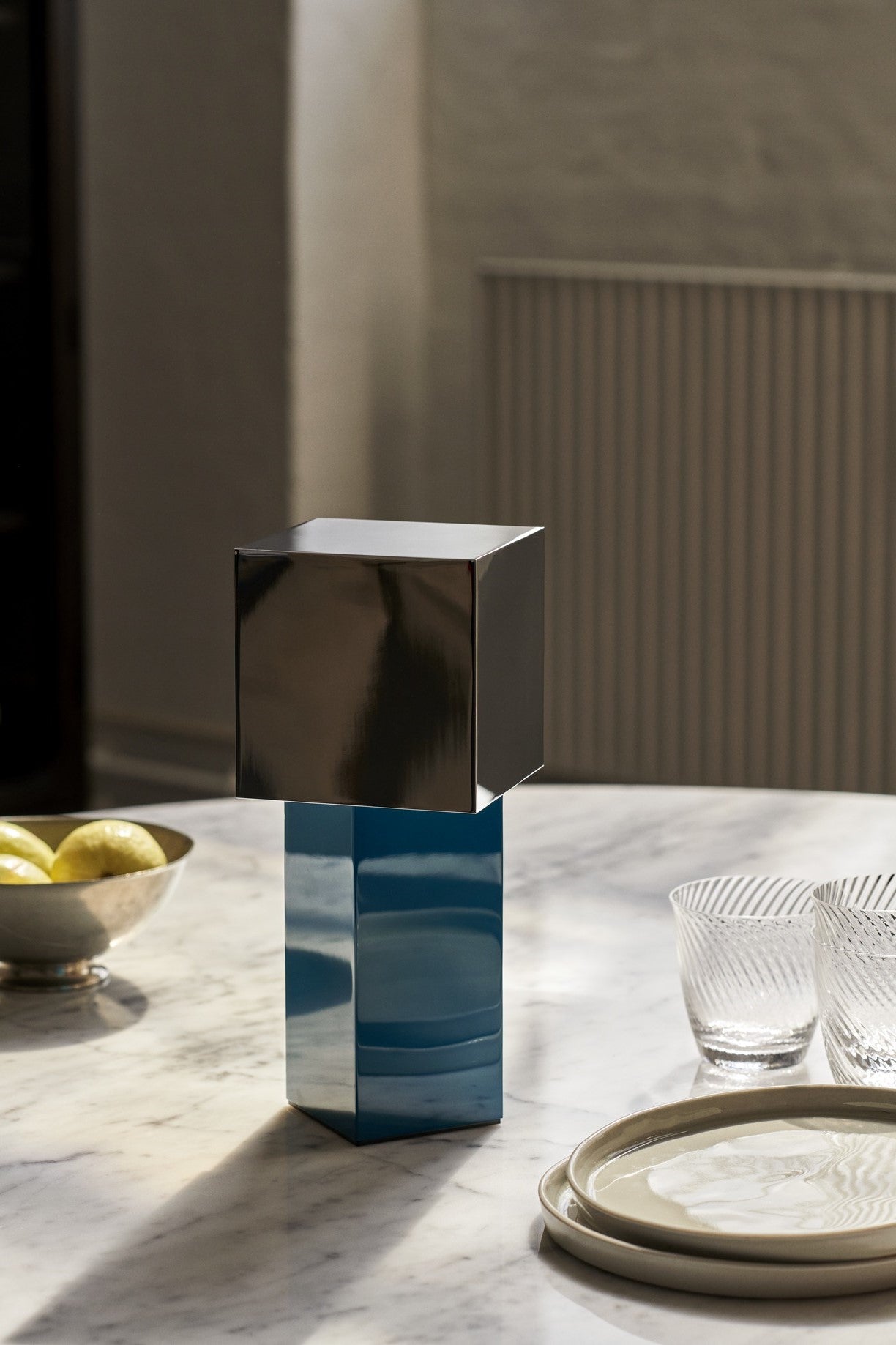 Pivot ATD7 portable lamp, blue silver | &Tradition | Home of Solinfo
