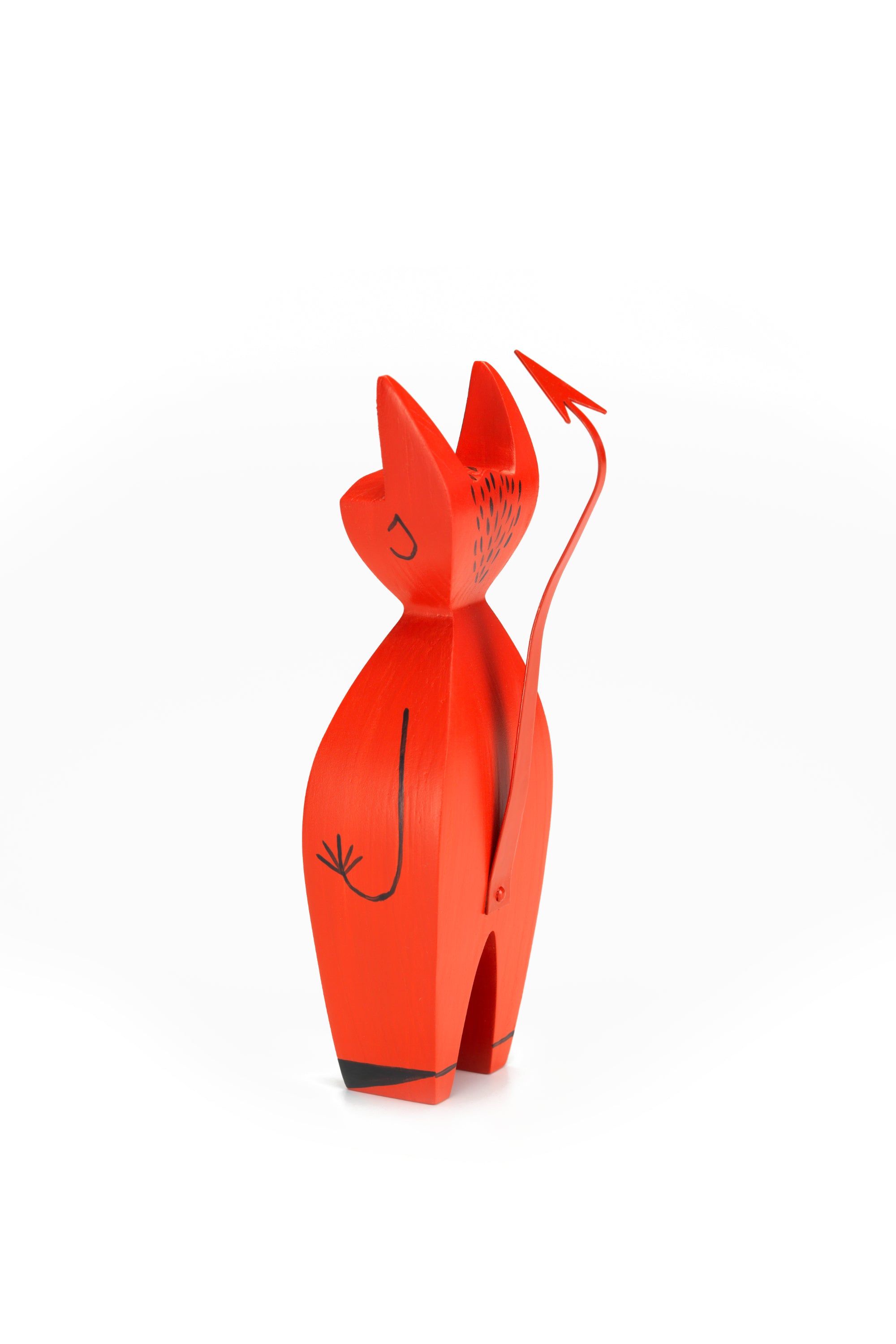 Wooden doll little devil