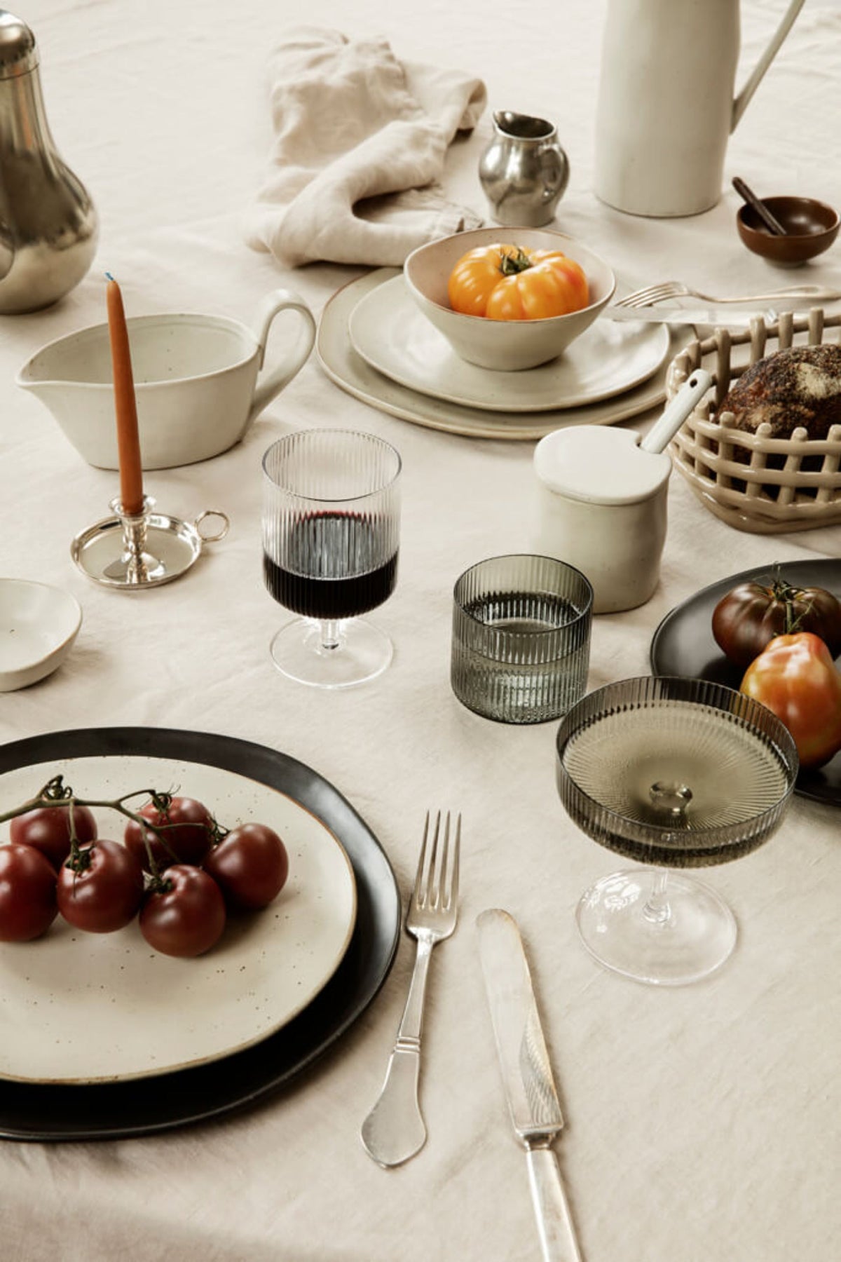 Ripple Wine Glasses Clear | ferm LIVING | Home of Solinfo