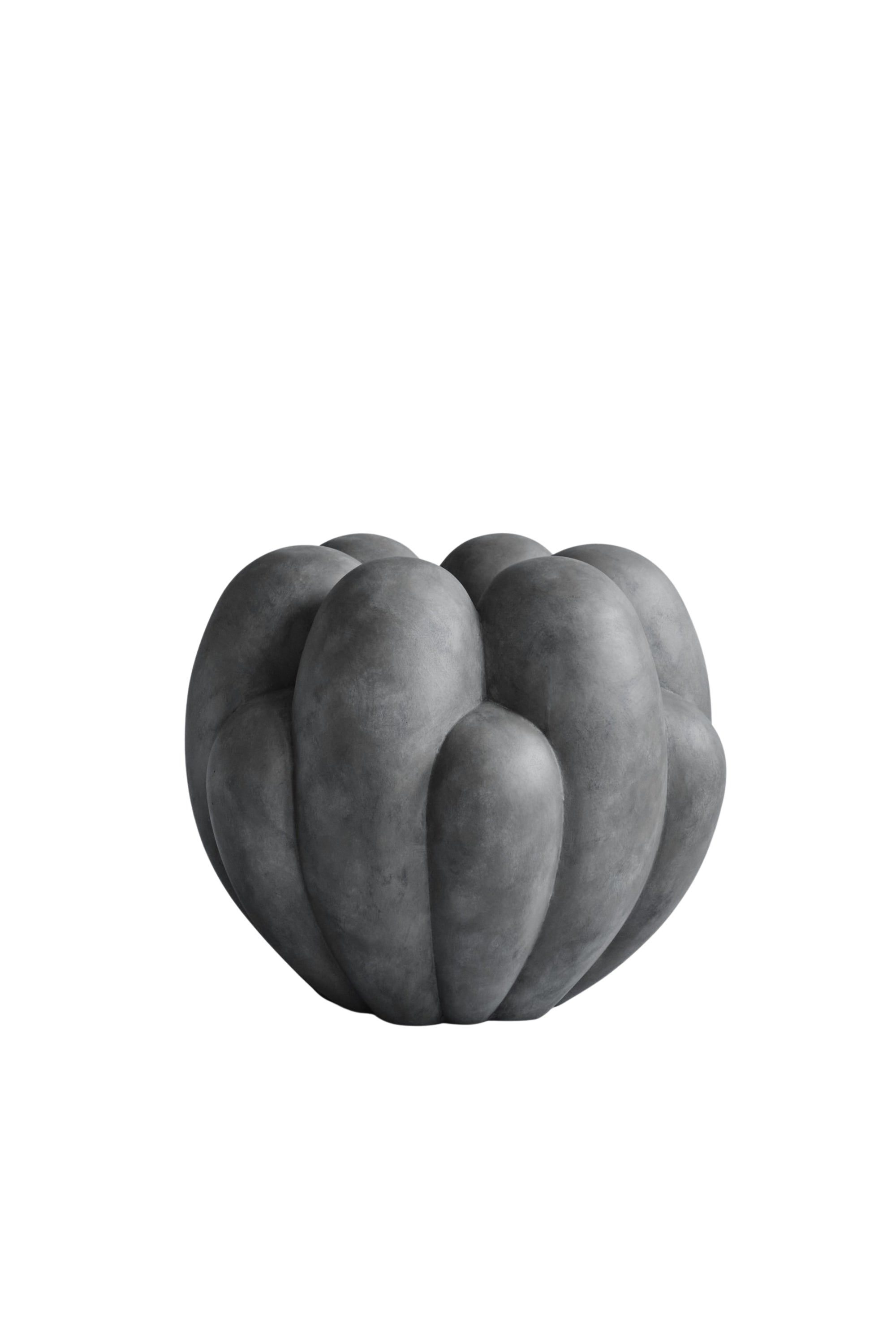 Bloom dark grey big vase