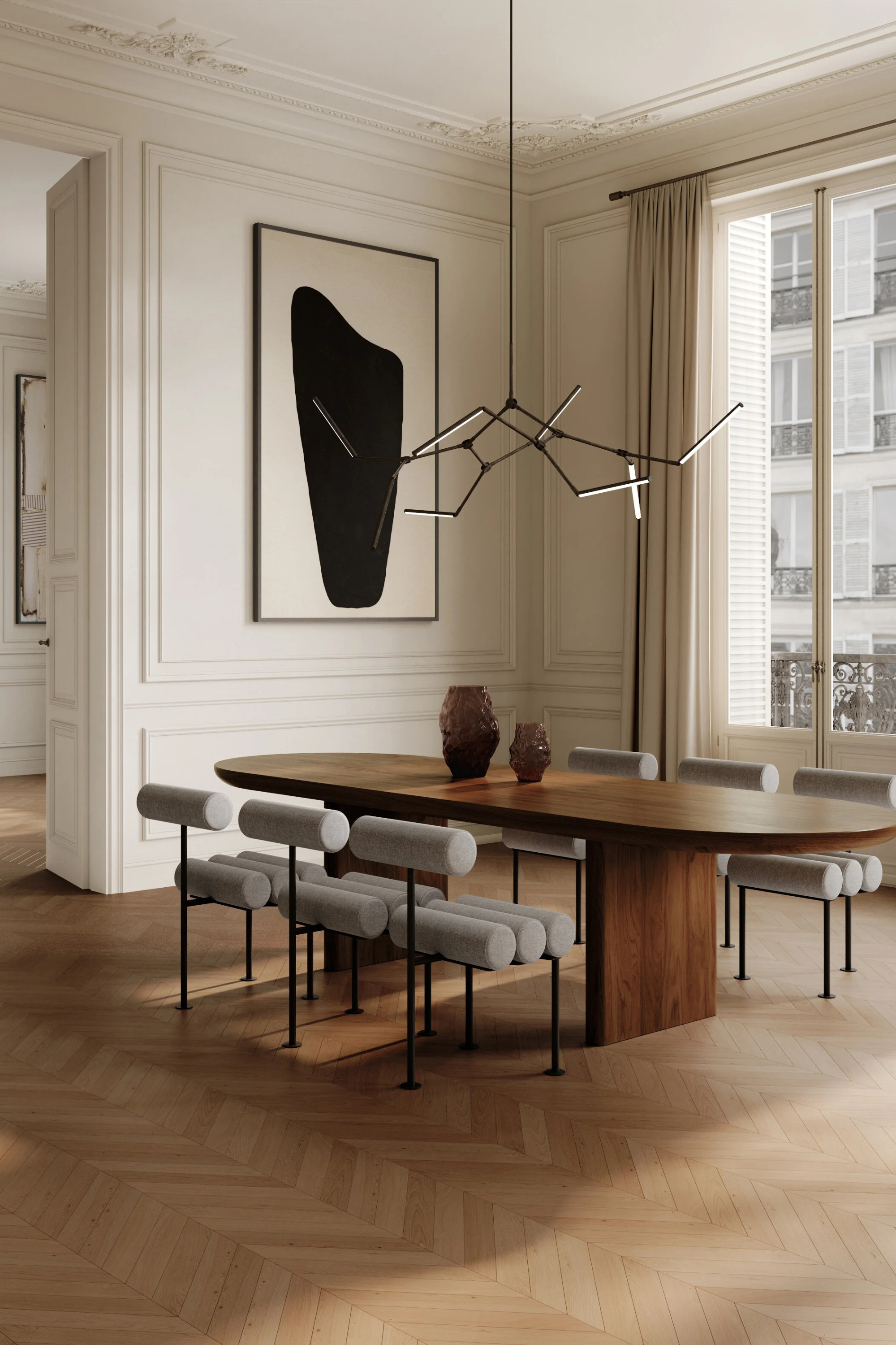 Katachi Vase, Medio - Smoked Forest