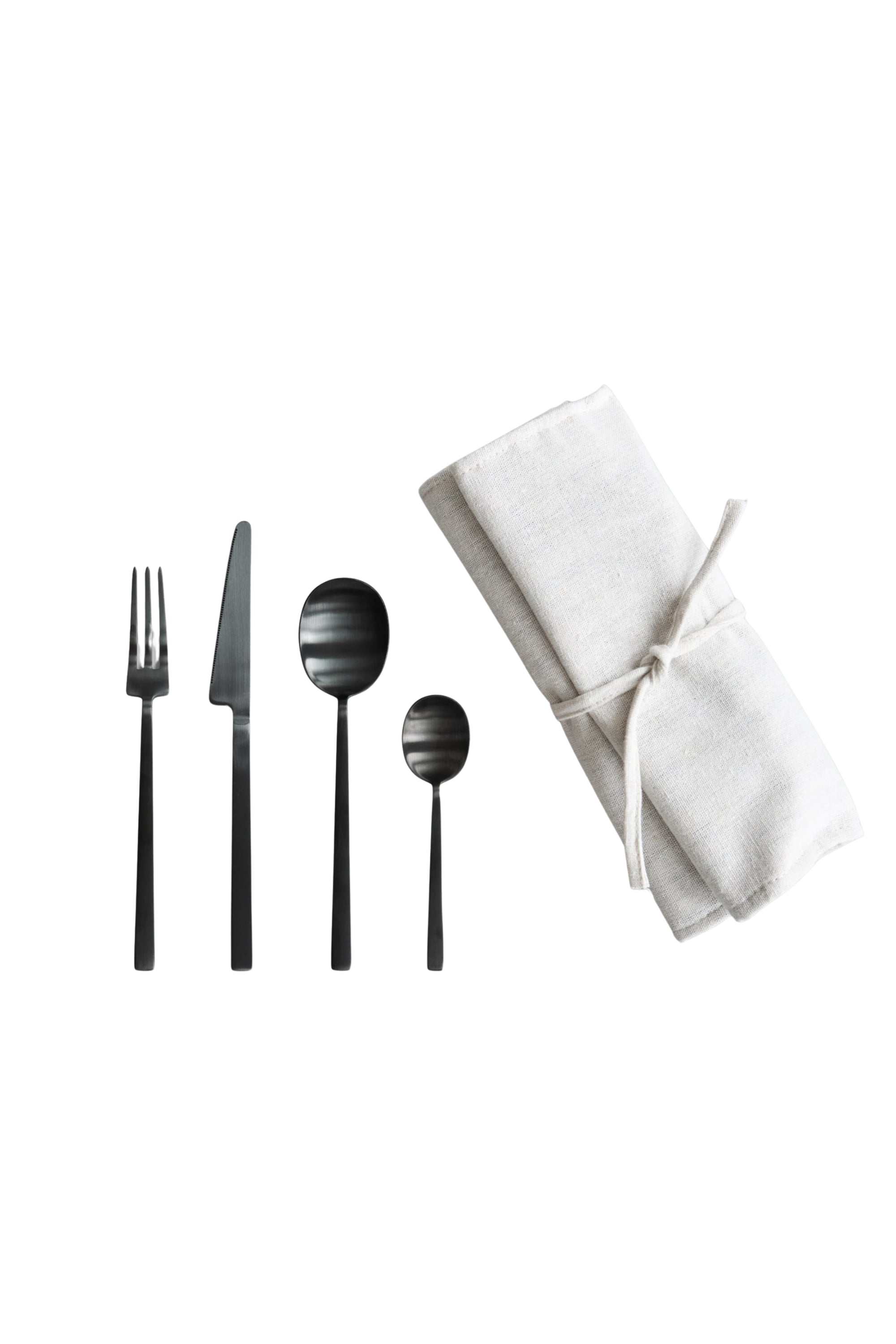Kogei black cutlery - 16 pcs