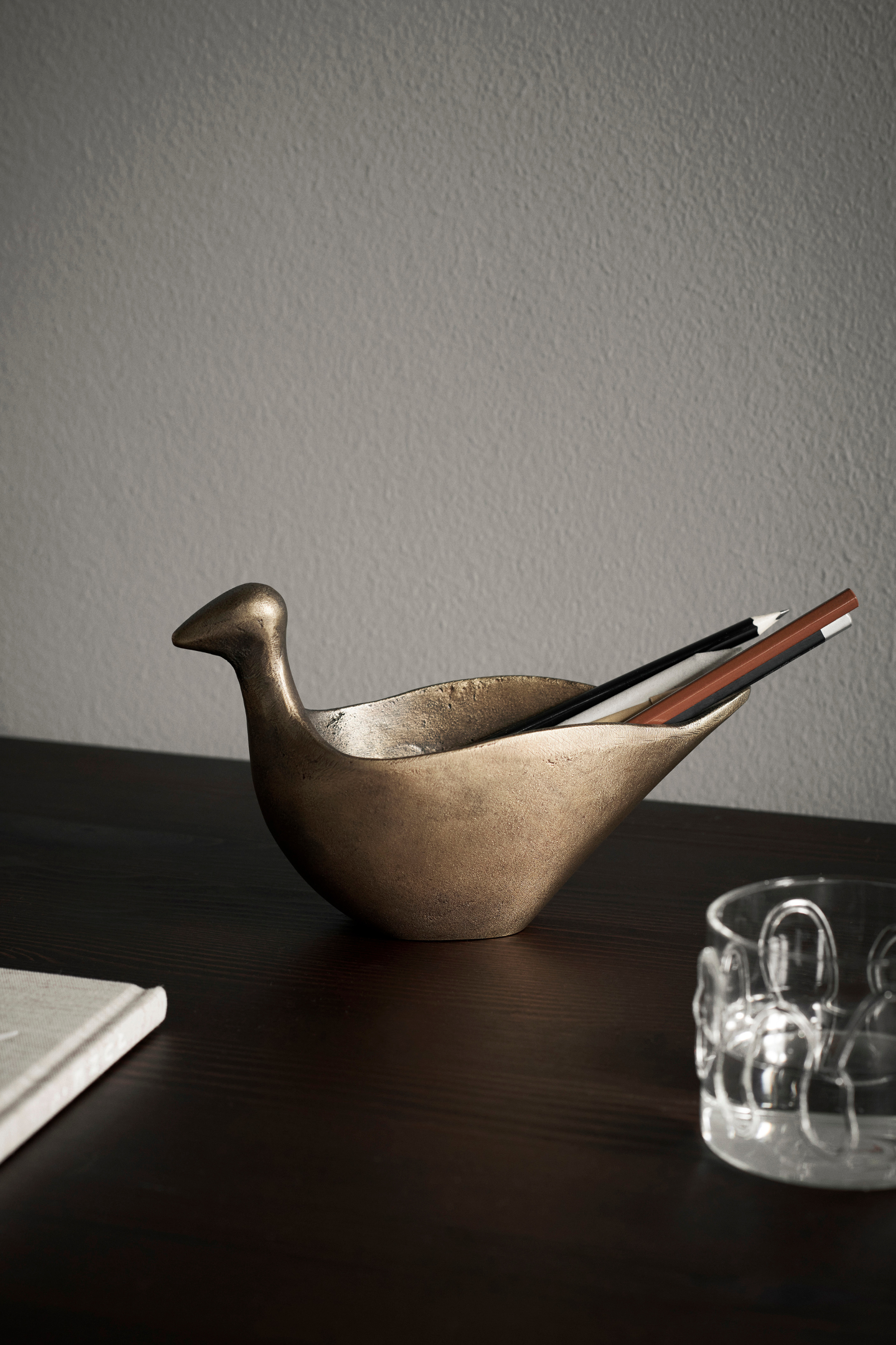 Coot antique pencil holder