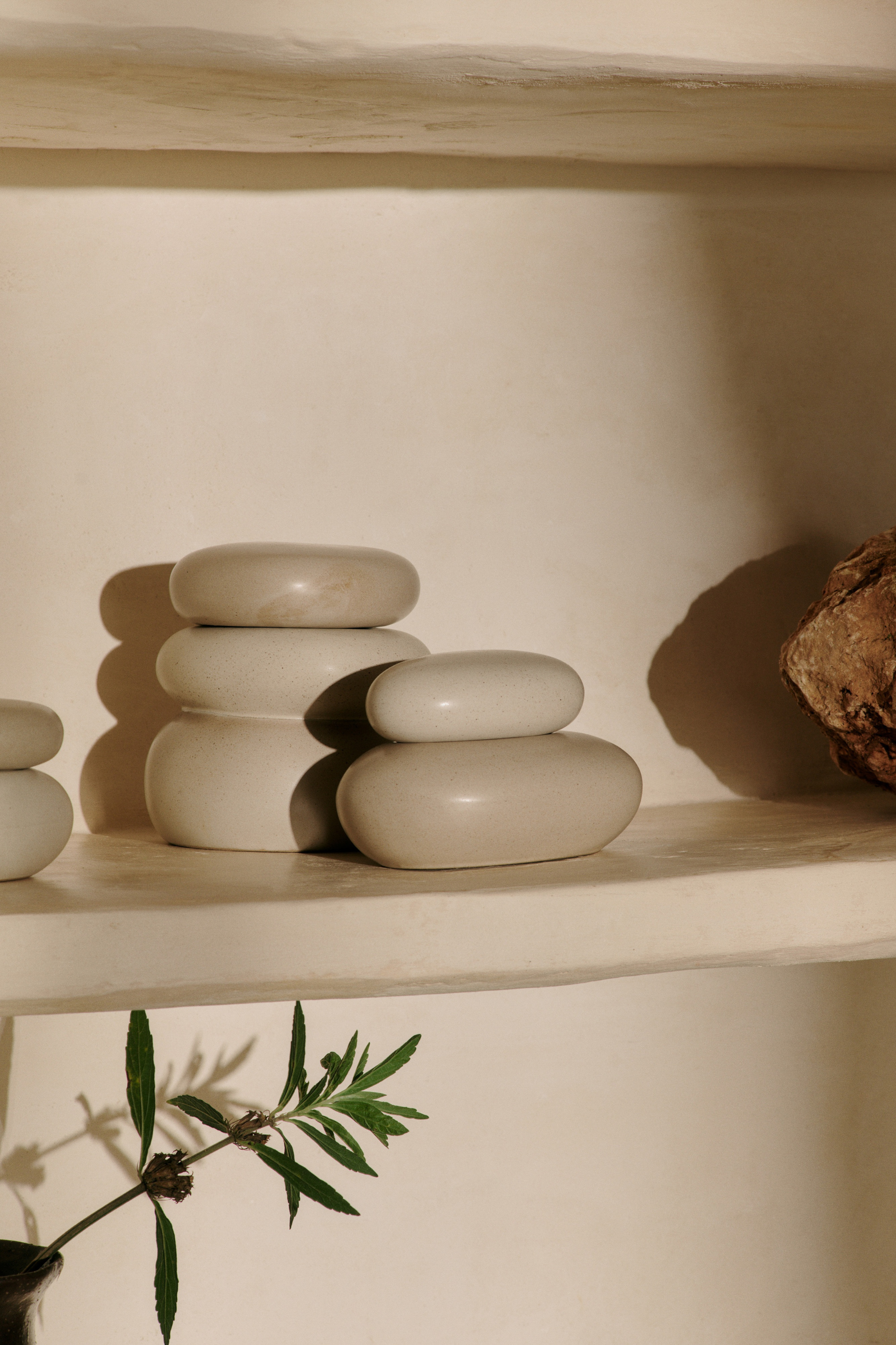 Pebble Box Large Sand/Cream