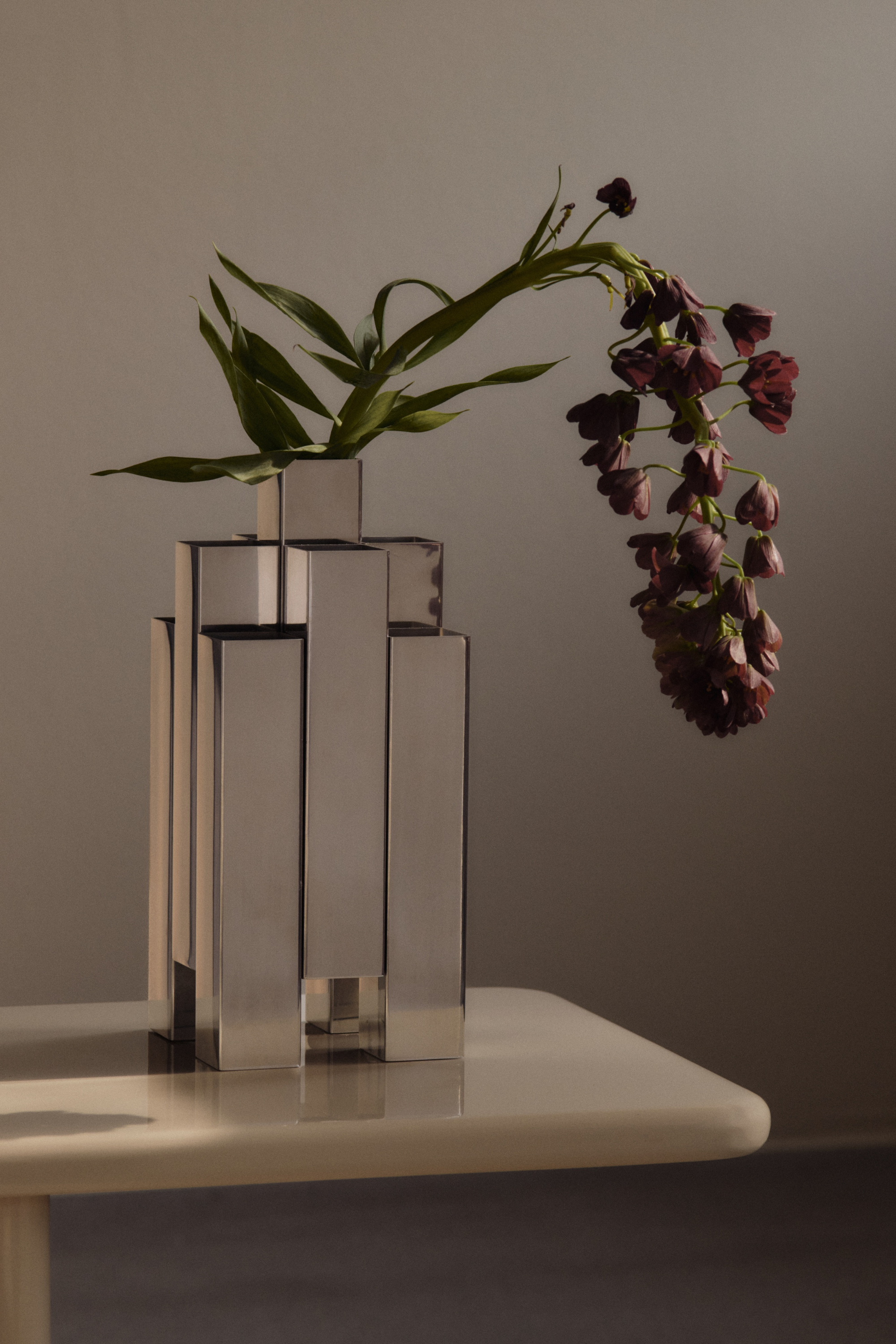 Tessera Váza 3x3 tükör polírozott