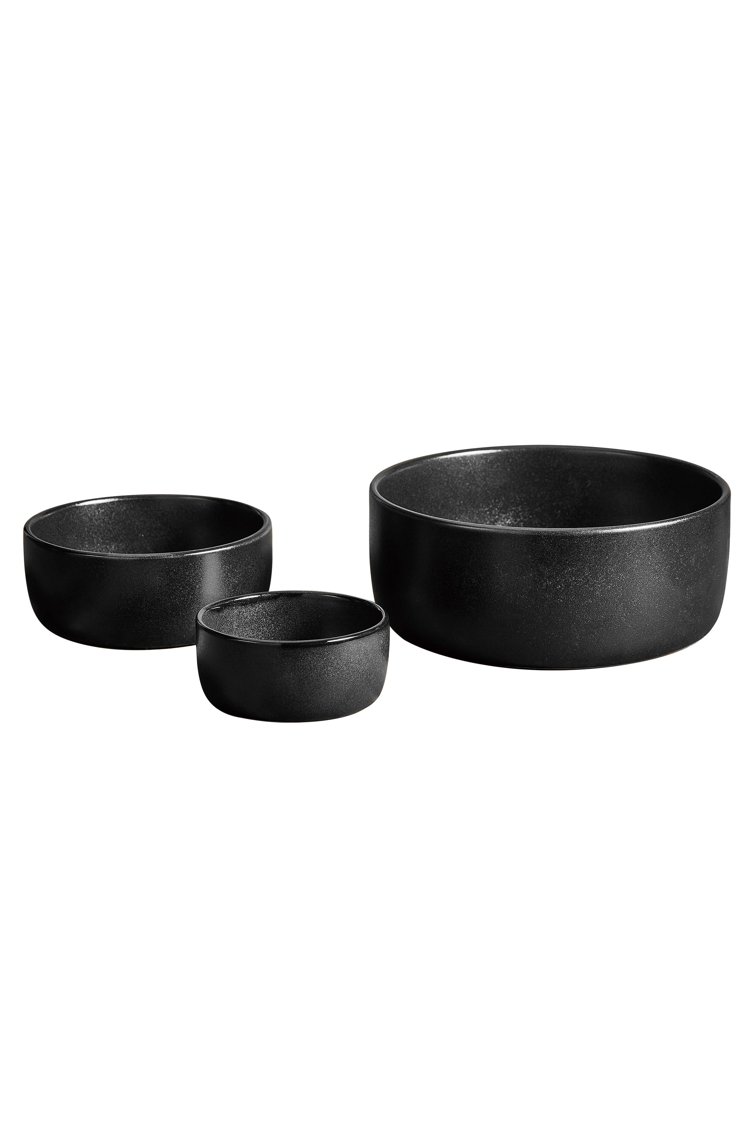 RAW Titanium Black - bowl set 3 pcs | Aida | Home of Solinfo