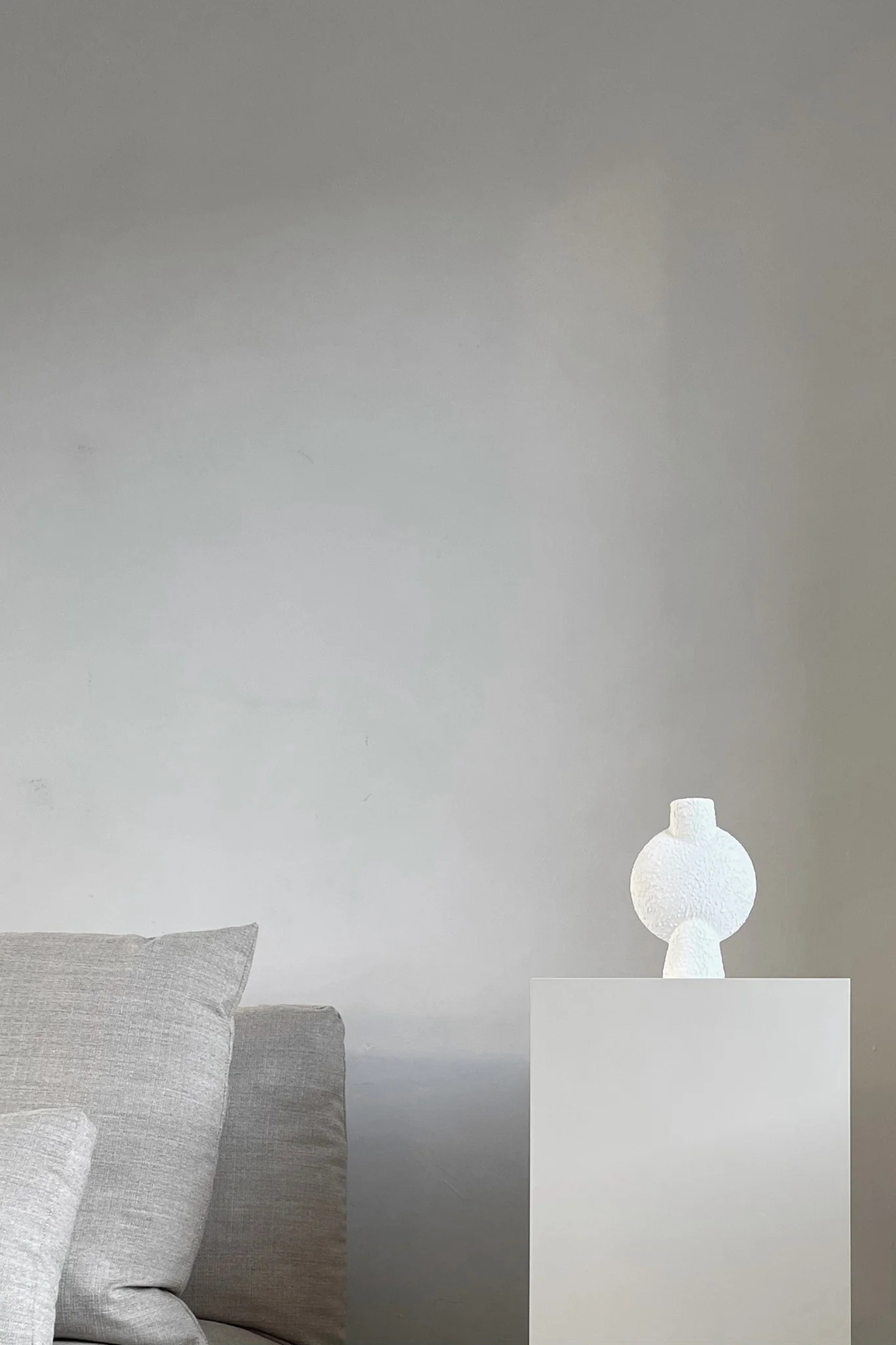 Sphere Bubl Mini White Vase